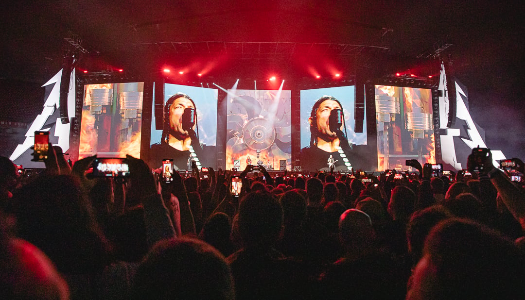 Metallica no estádio do Morumbi, em São Paulo. Crédito: Marta Ayora