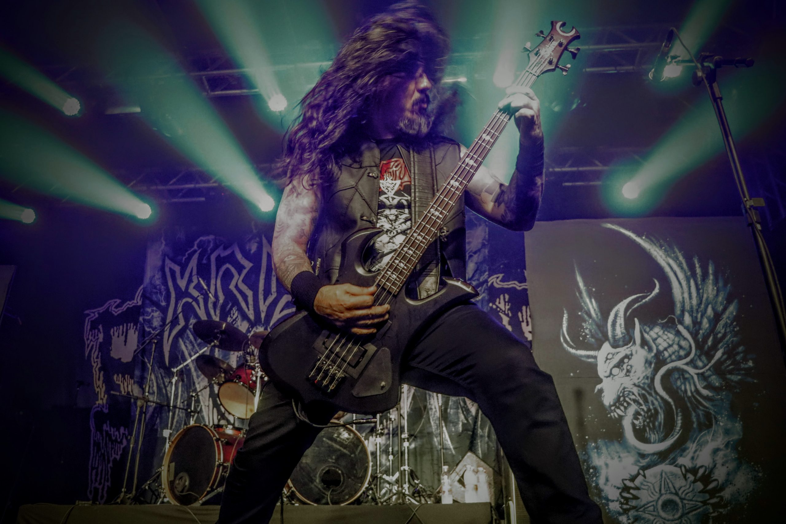 Krisiun durante a Extreme Tour no Bar Opinião em Porto Alegre. Crédito: Alessandra Felizari