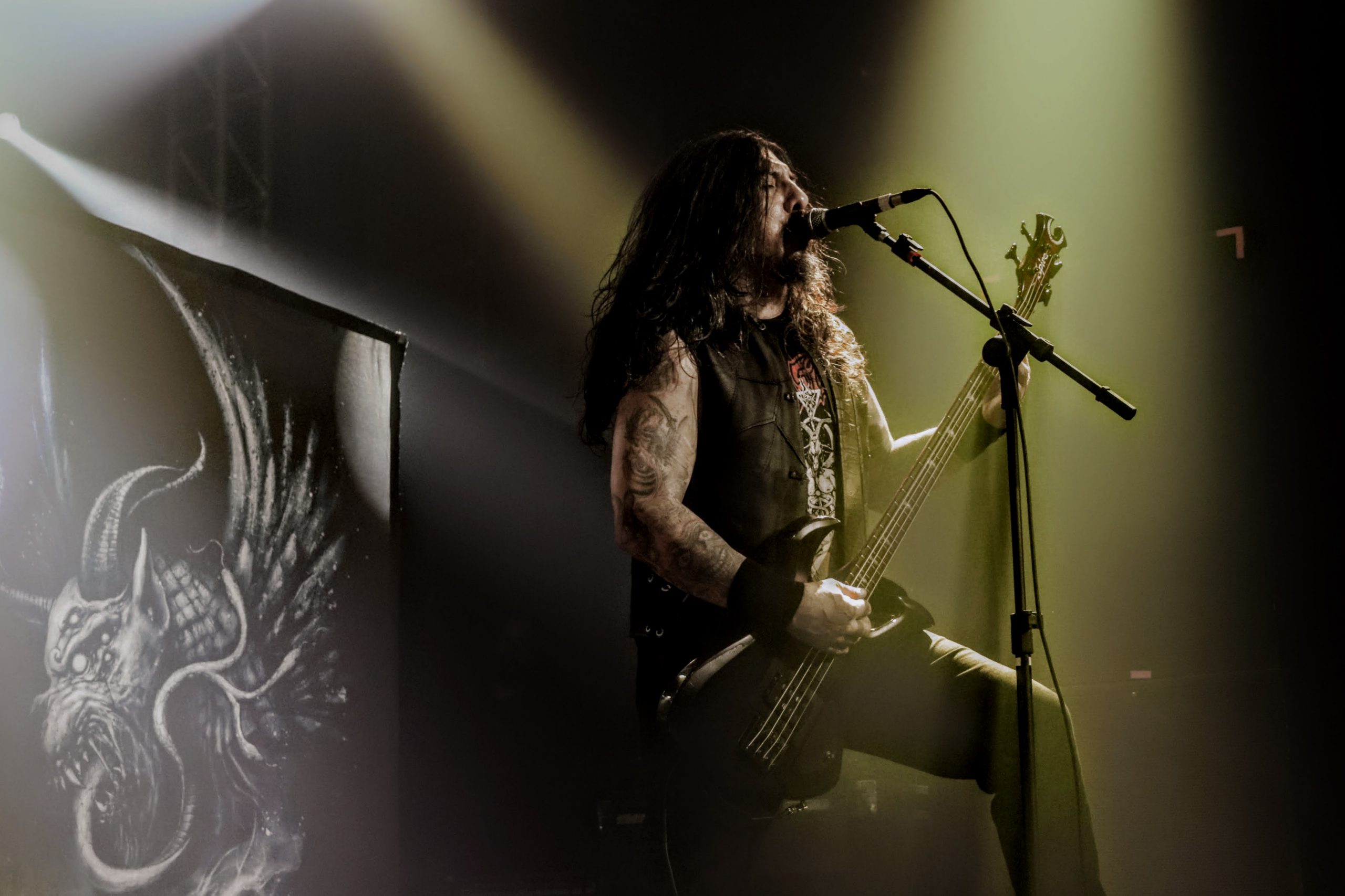 Krisiun durante a Extreme Tour no Bar Opinião em Porto Alegre. Crédito: Alessandra Felizari