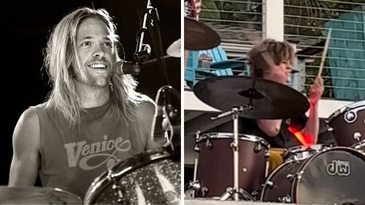 Filho de Taylor Hawkins toca “My Hero” na bateria e dedica ao pai