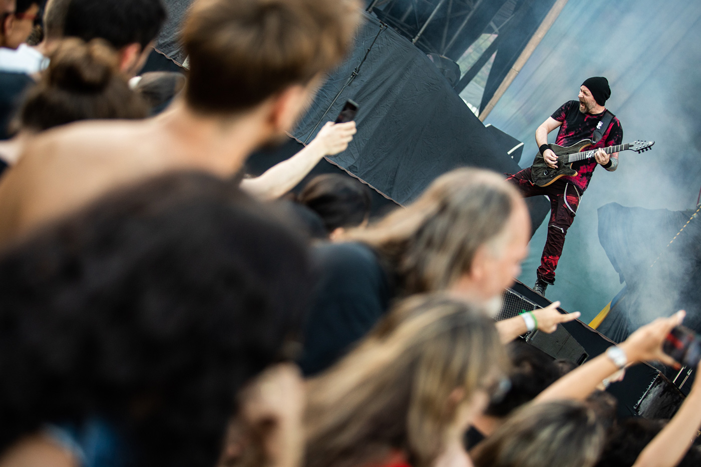 Within Temptation na abertura do show do Iron Maiden em Lisboa. Crédito: Rodrigo Simas