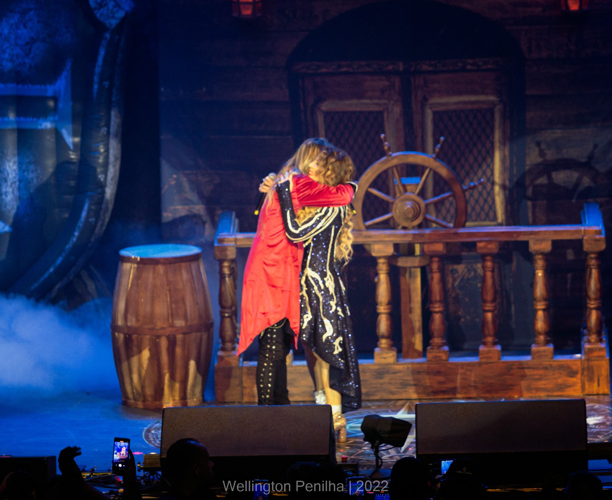 Edu Falaschi e Elba Ramalho a turnê 'Vera Cruz' em São Paulo. Crédito: Wellington Penilha