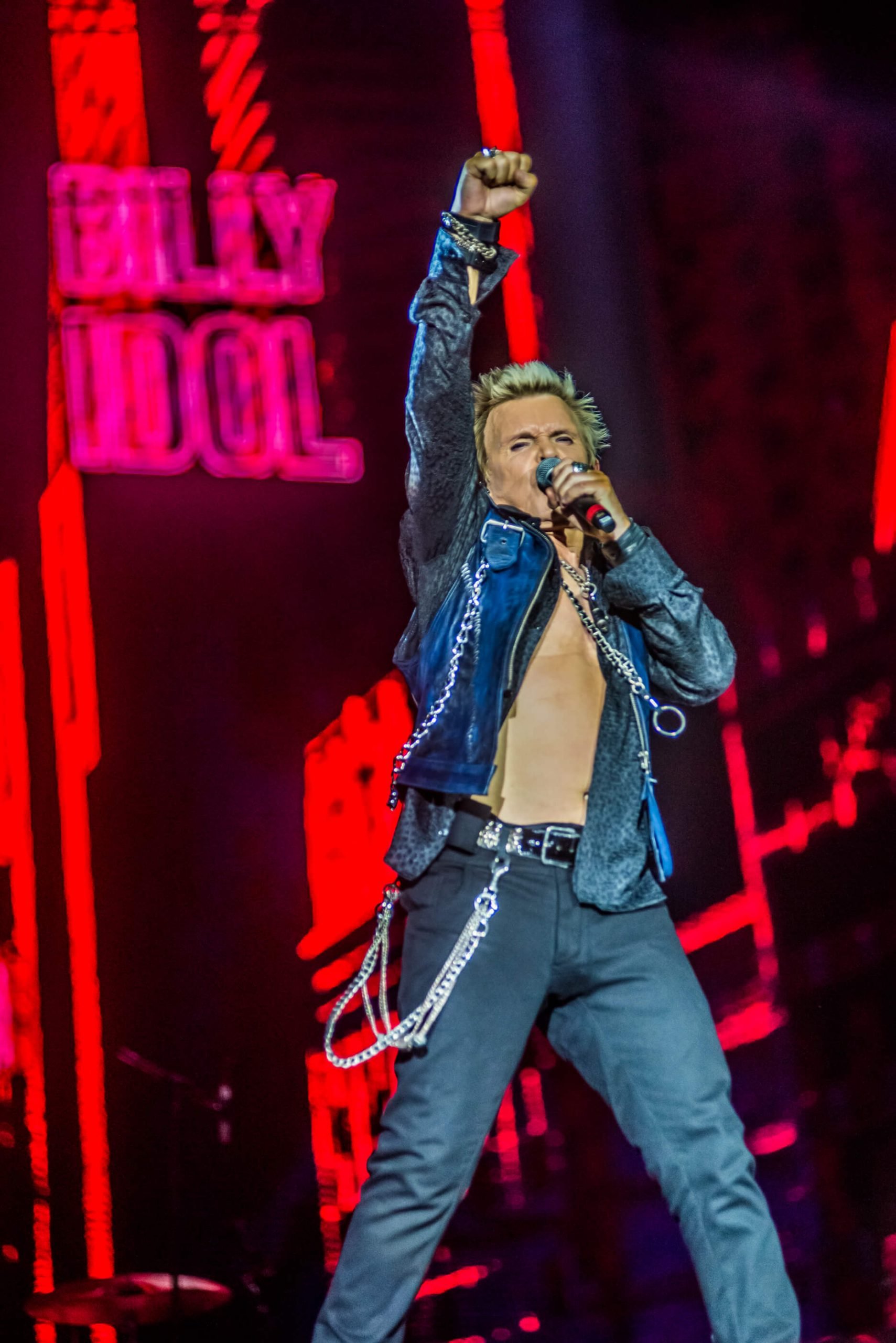 Billy Idol no Rock in Rio 2022. Crédito: Rafael Beck