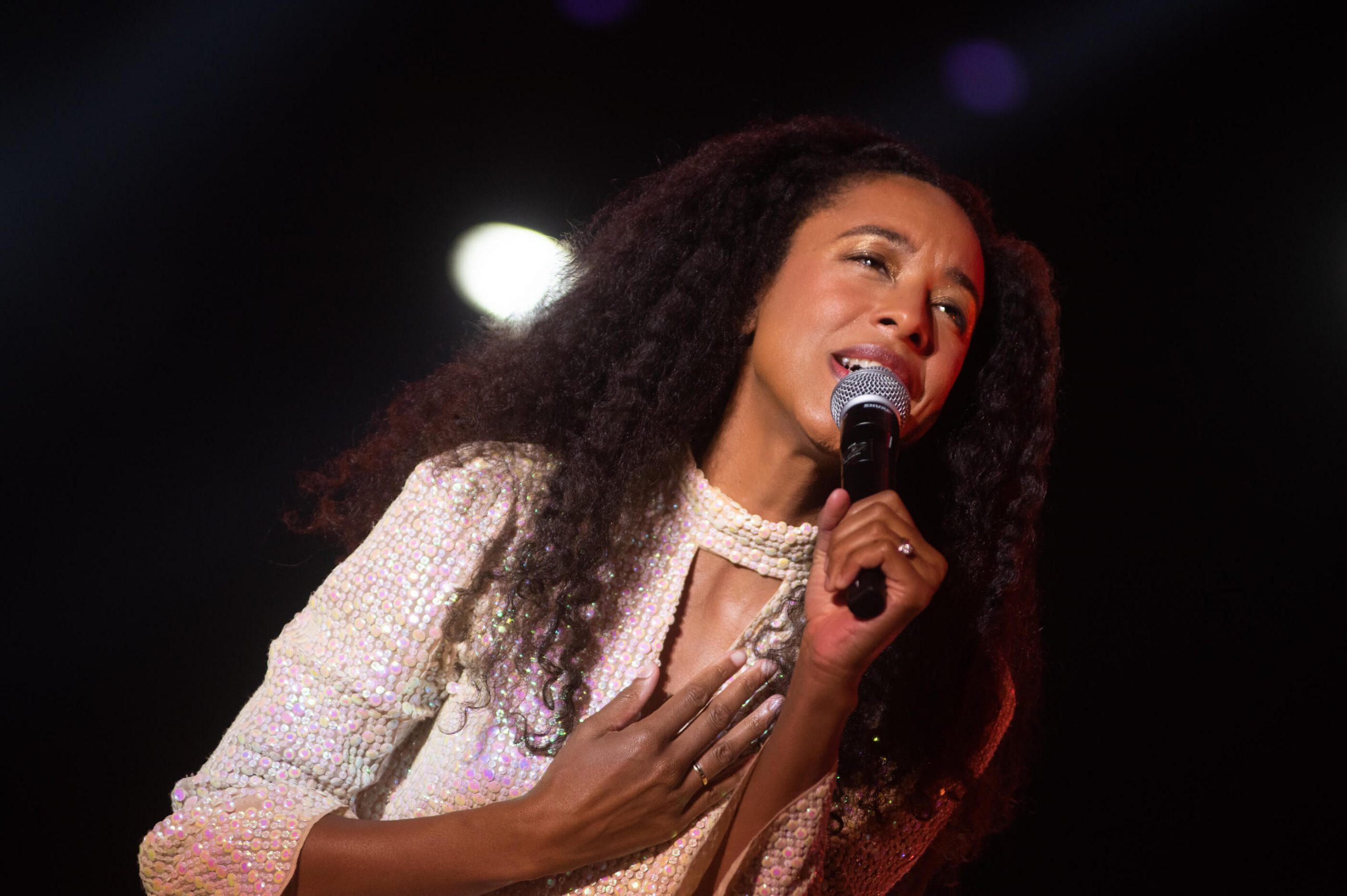 Corinne Bailey Rae no Rock in Rio 2022. Crédito: Rafael Beck