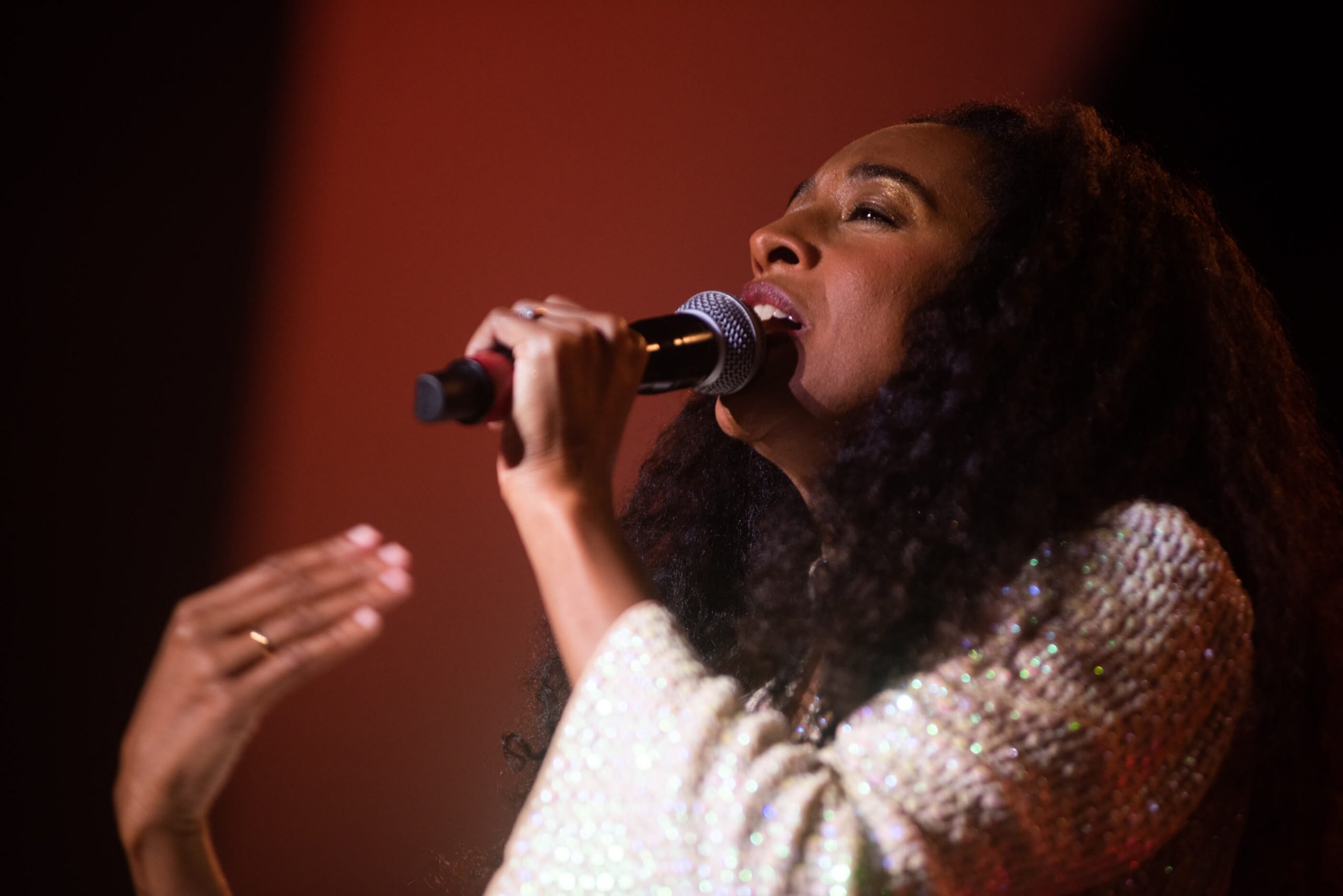 Corinne Bailey Rae no Rock in Rio 2022. Crédito: Rafael Beck
