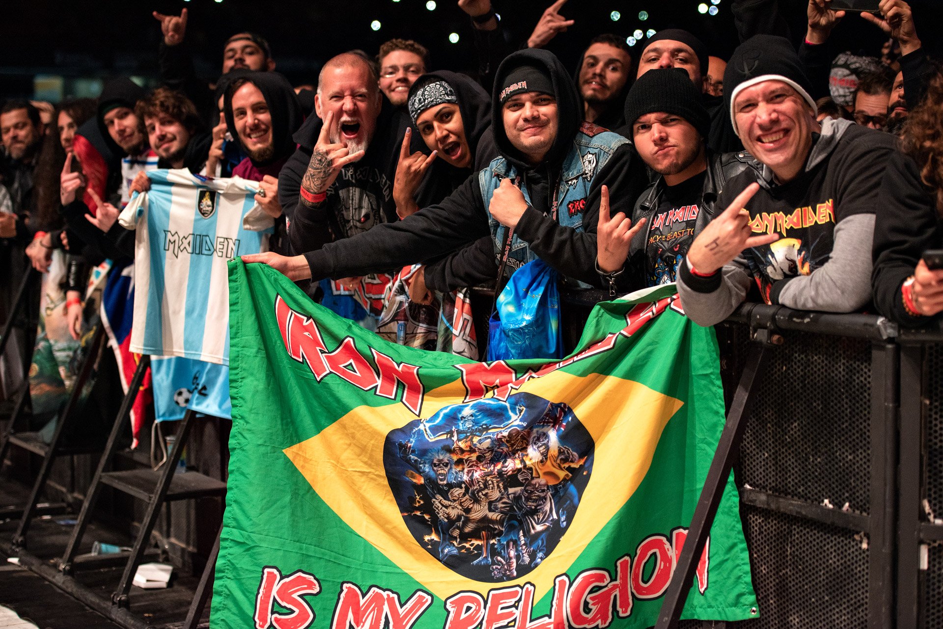 Iron Maiden se apresenta no Estádio do Morumbi, em São Paulo. Crédito: Leca Suzuki