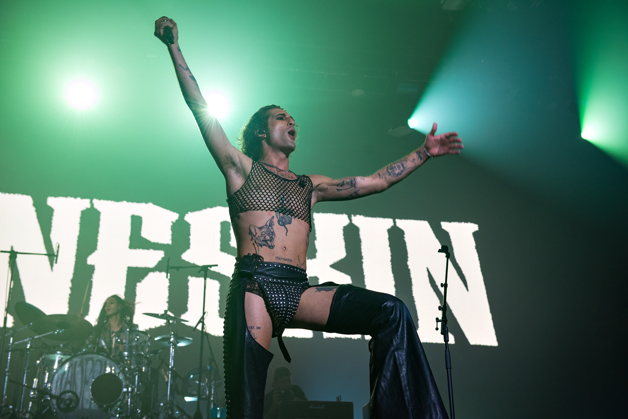 Maneskin se apresenta no Espaço Unimed, em São Paulo. Crédito: Leca Suzuki