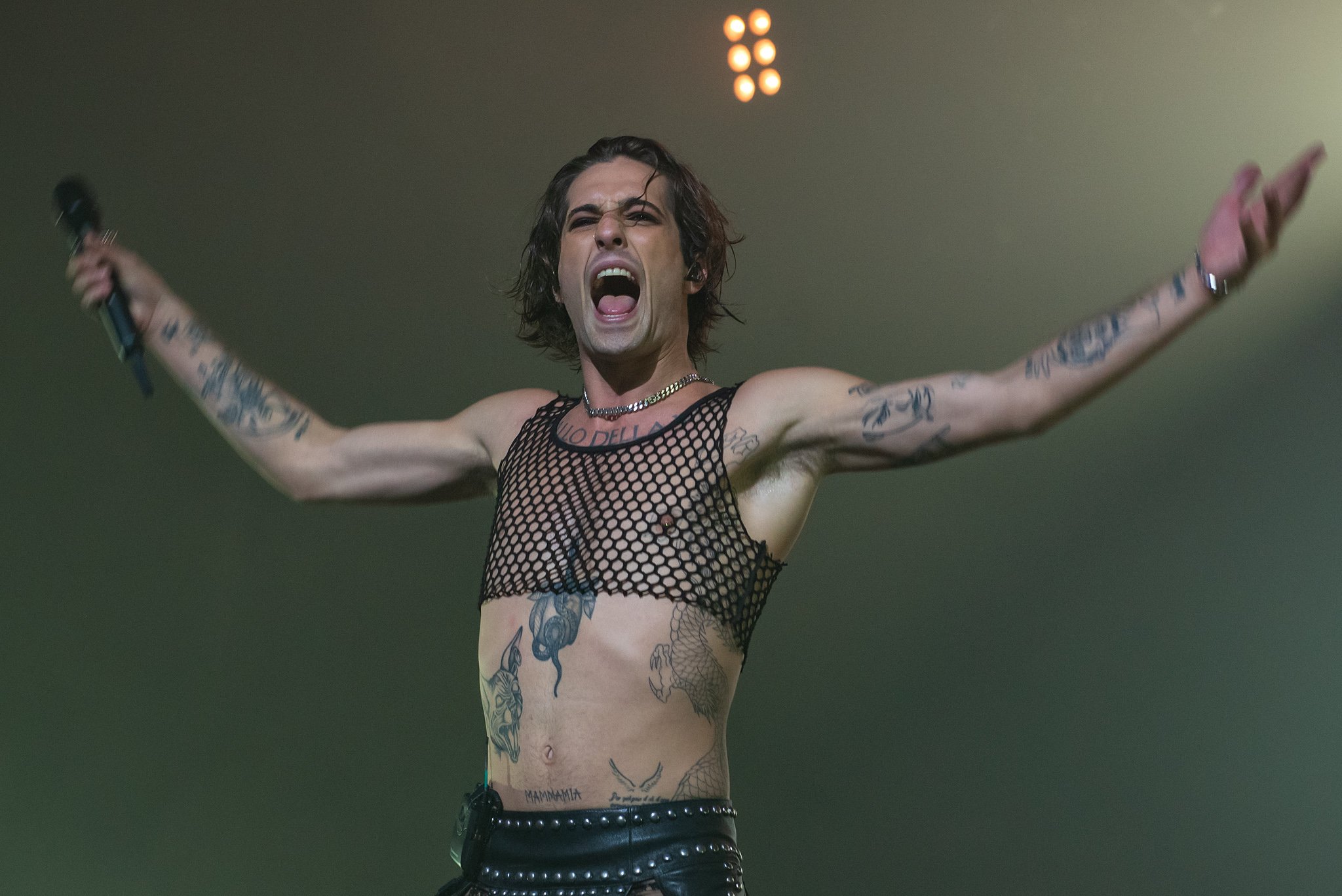 Maneskin se apresenta no Espaço Unimed, em São Paulo. Crédito: Leca Suzuki