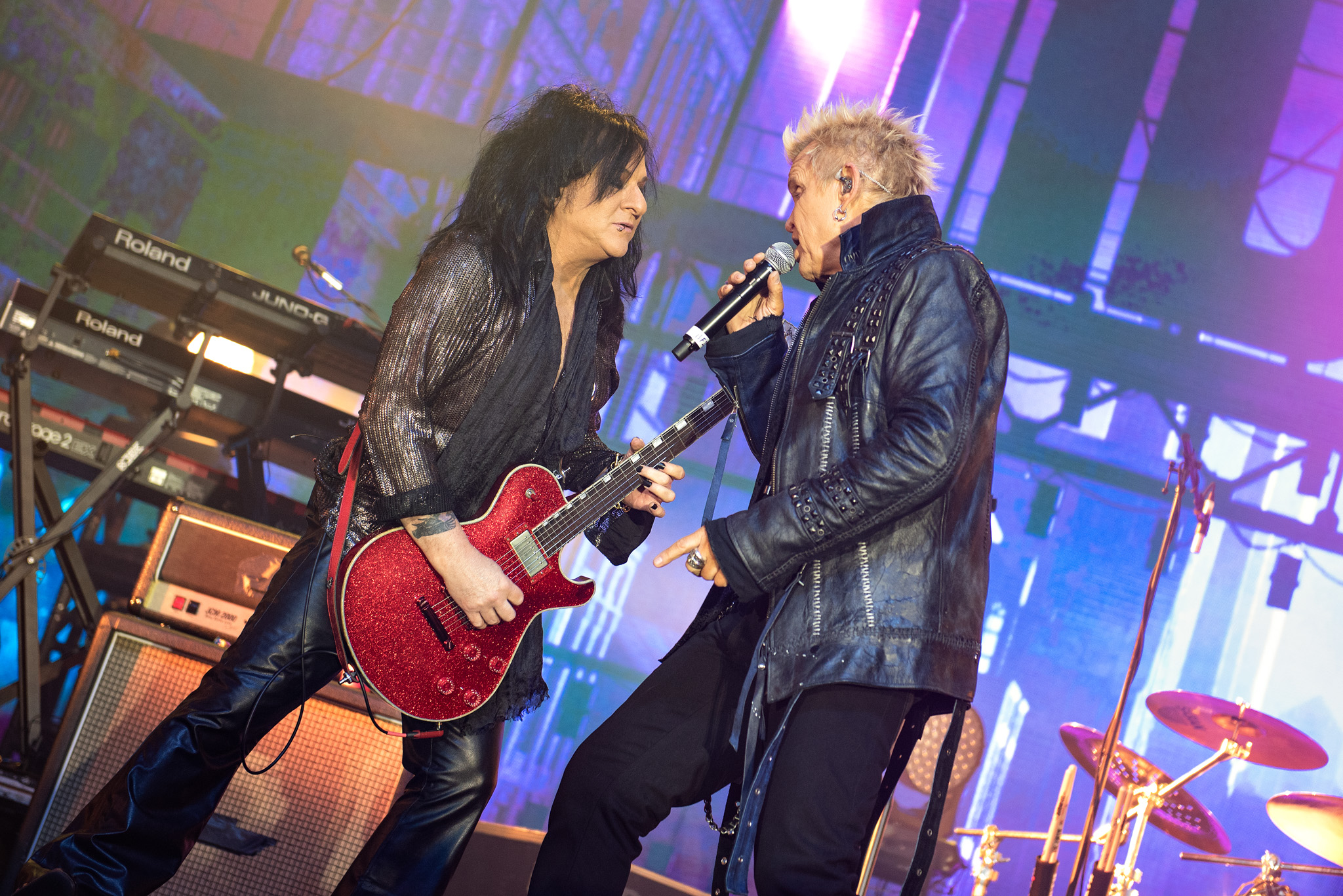 Billy Idol no Pavilhão Pacaembú, em São Paulo. Crédito: Leca Suzuki