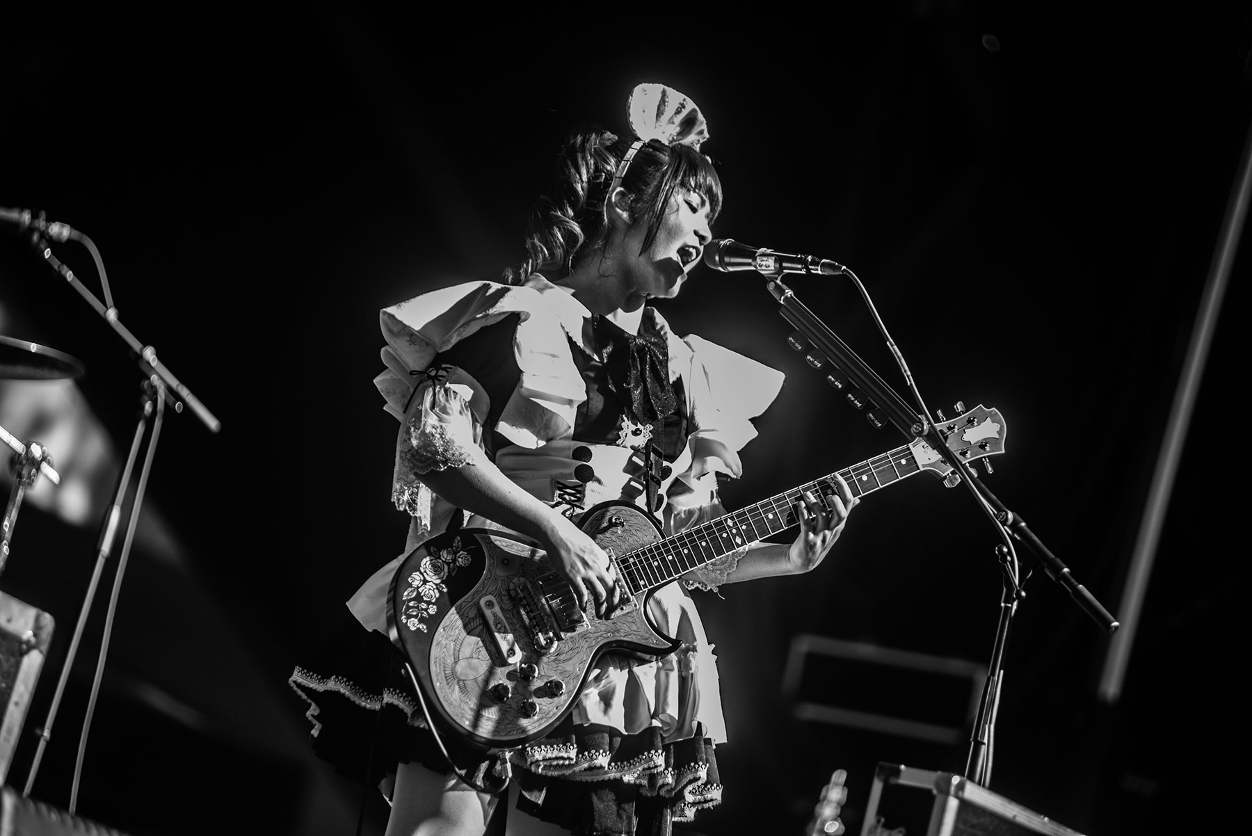 Band-Maid no festival Aftershock 2022. Crédito: Rafael Beck