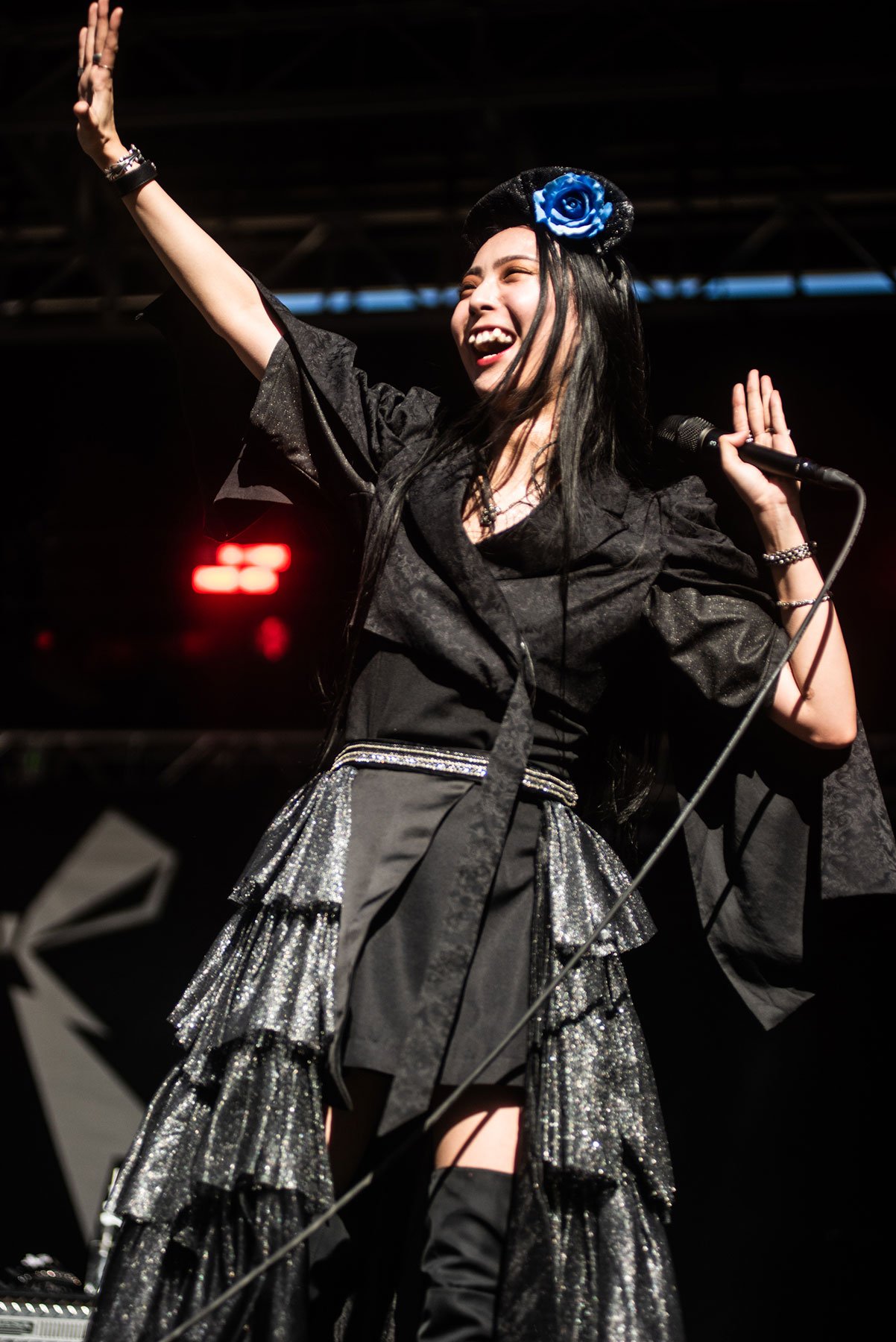 Band-Maid no festival Aftershock 2022. Crédito: Rafael Beck