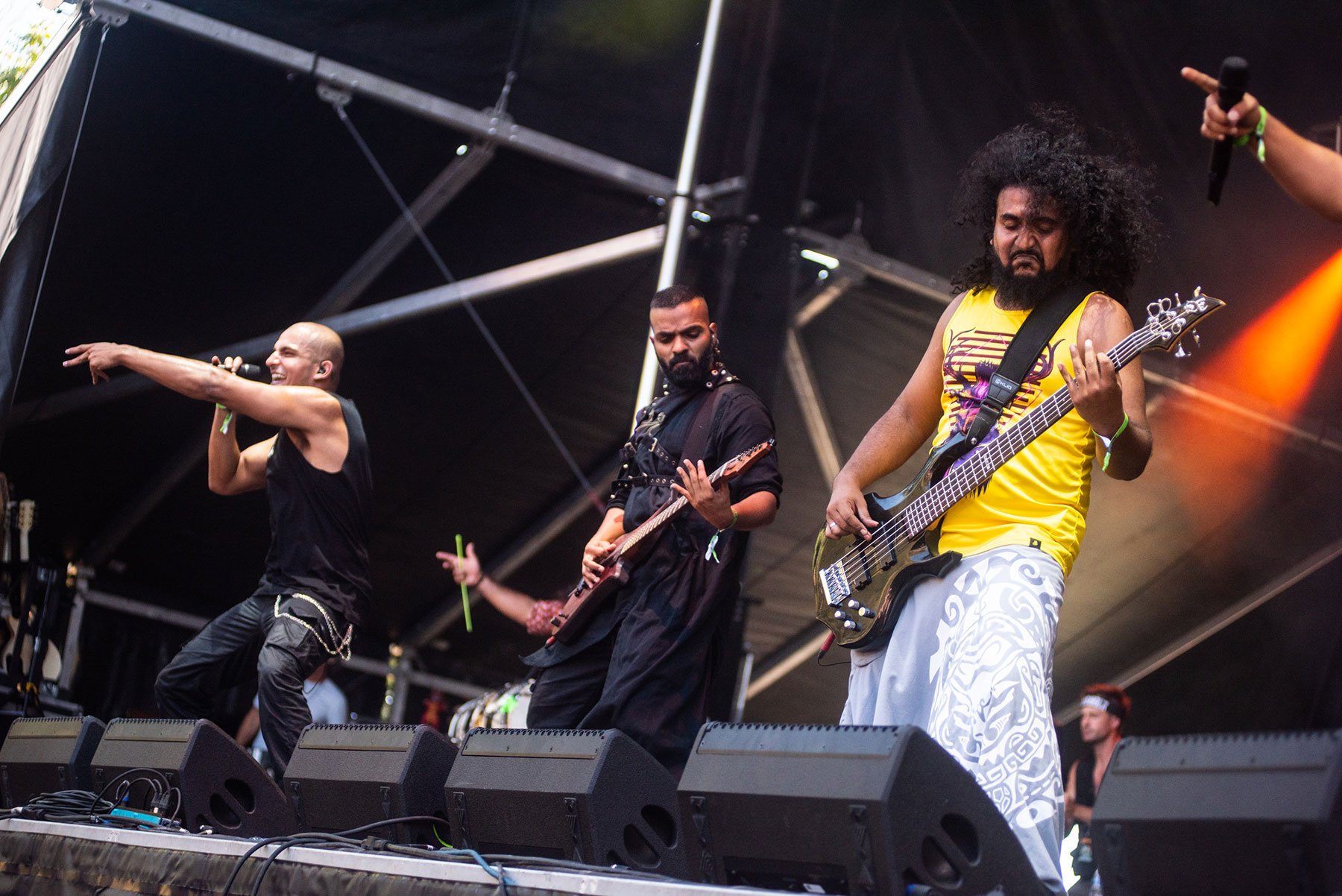 Bloodywood no festival Aftershock 2022. Crédito: Rafael Beck