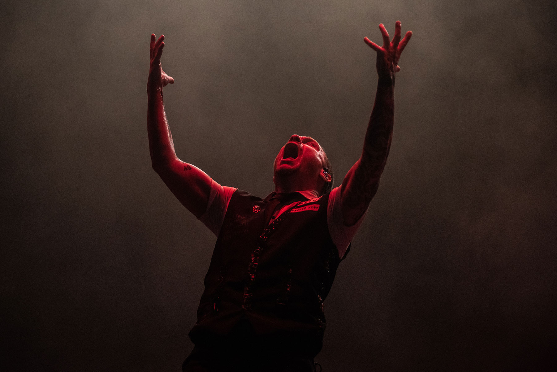 Shinedown no festival Aftershock 2022. Crédito: Rafael Beck