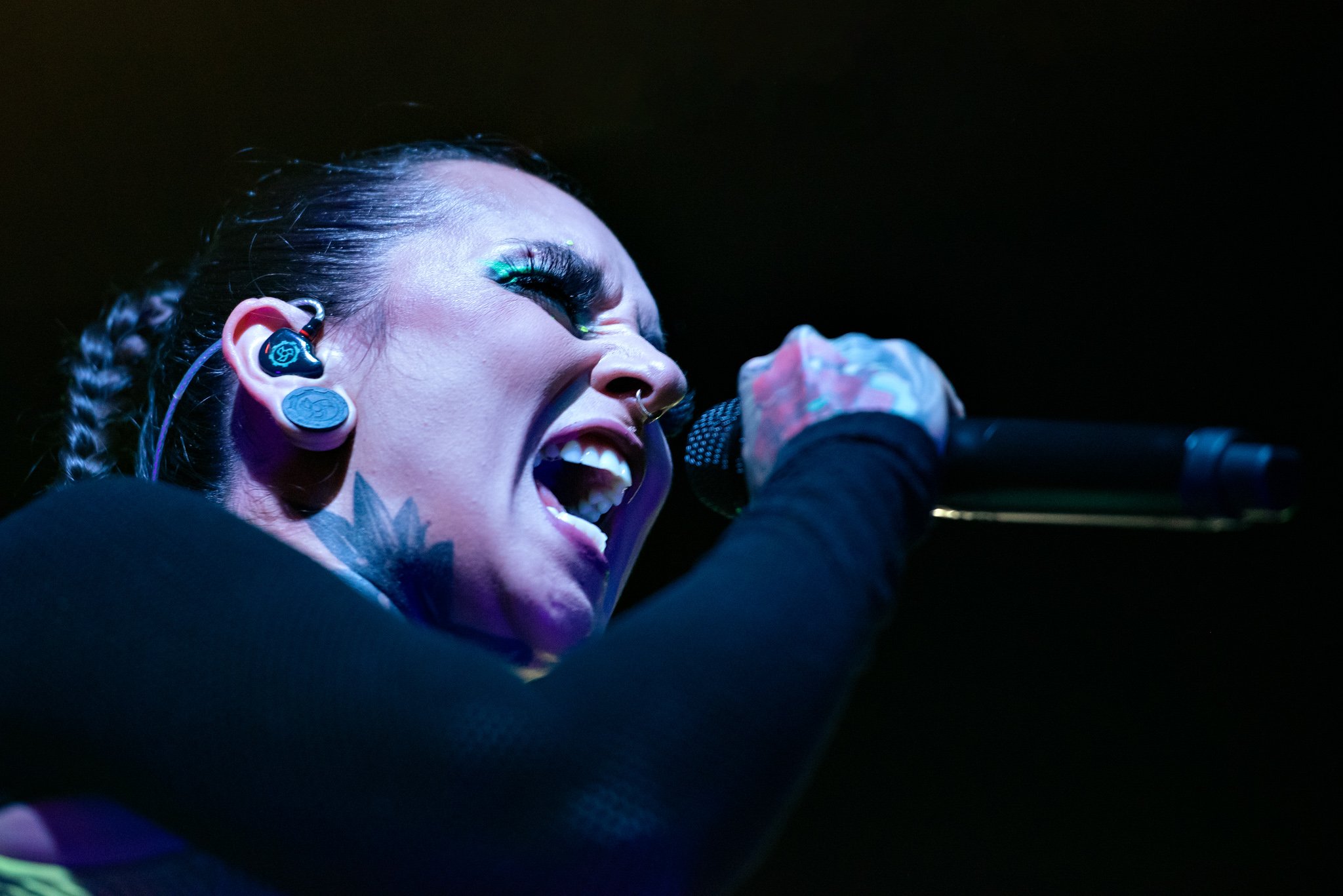 Jinjer em São Paulo em 2022. Crédito: Leca Suzuki