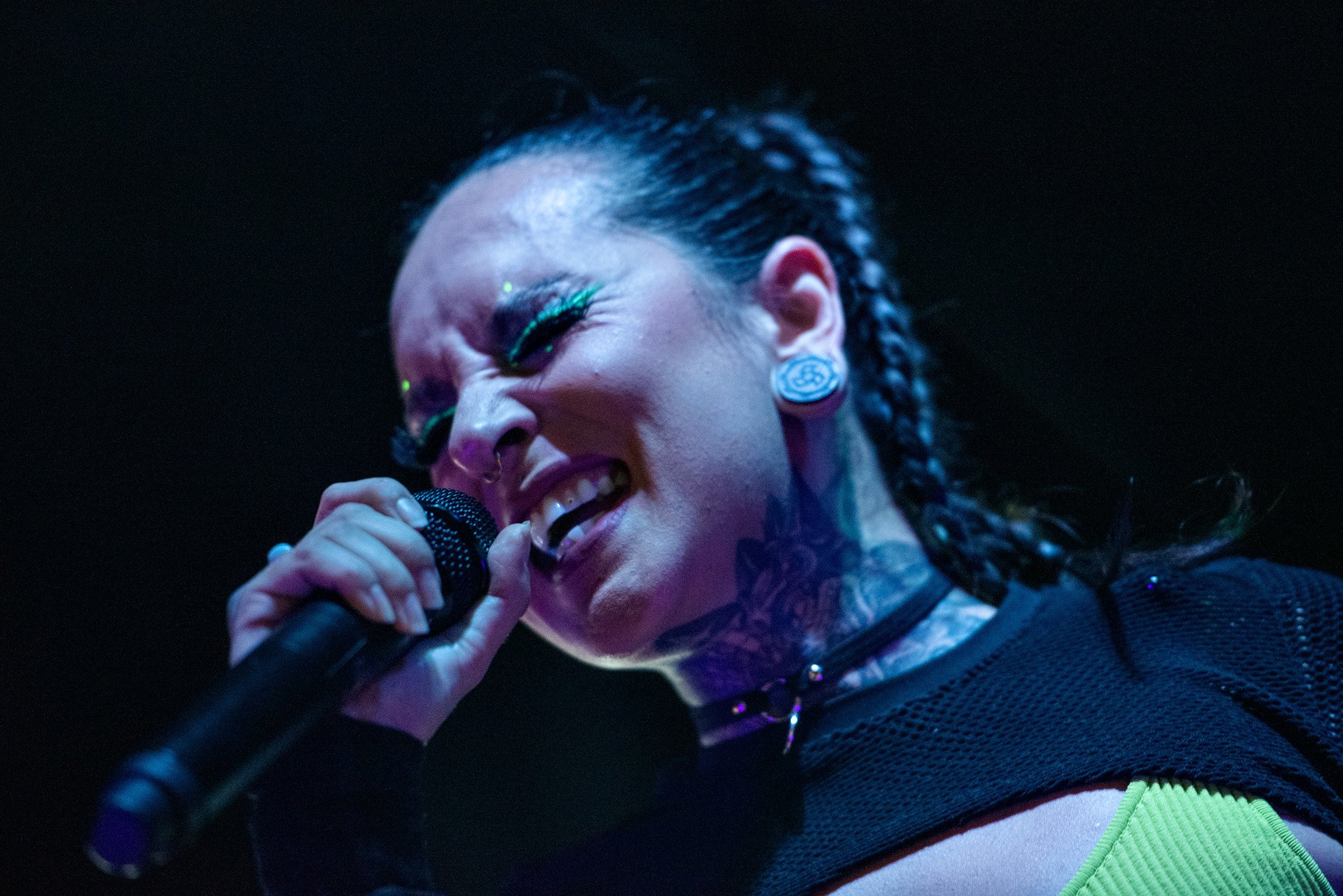 Jinjer em São Paulo em 2022. Crédito: Leca Suzuki