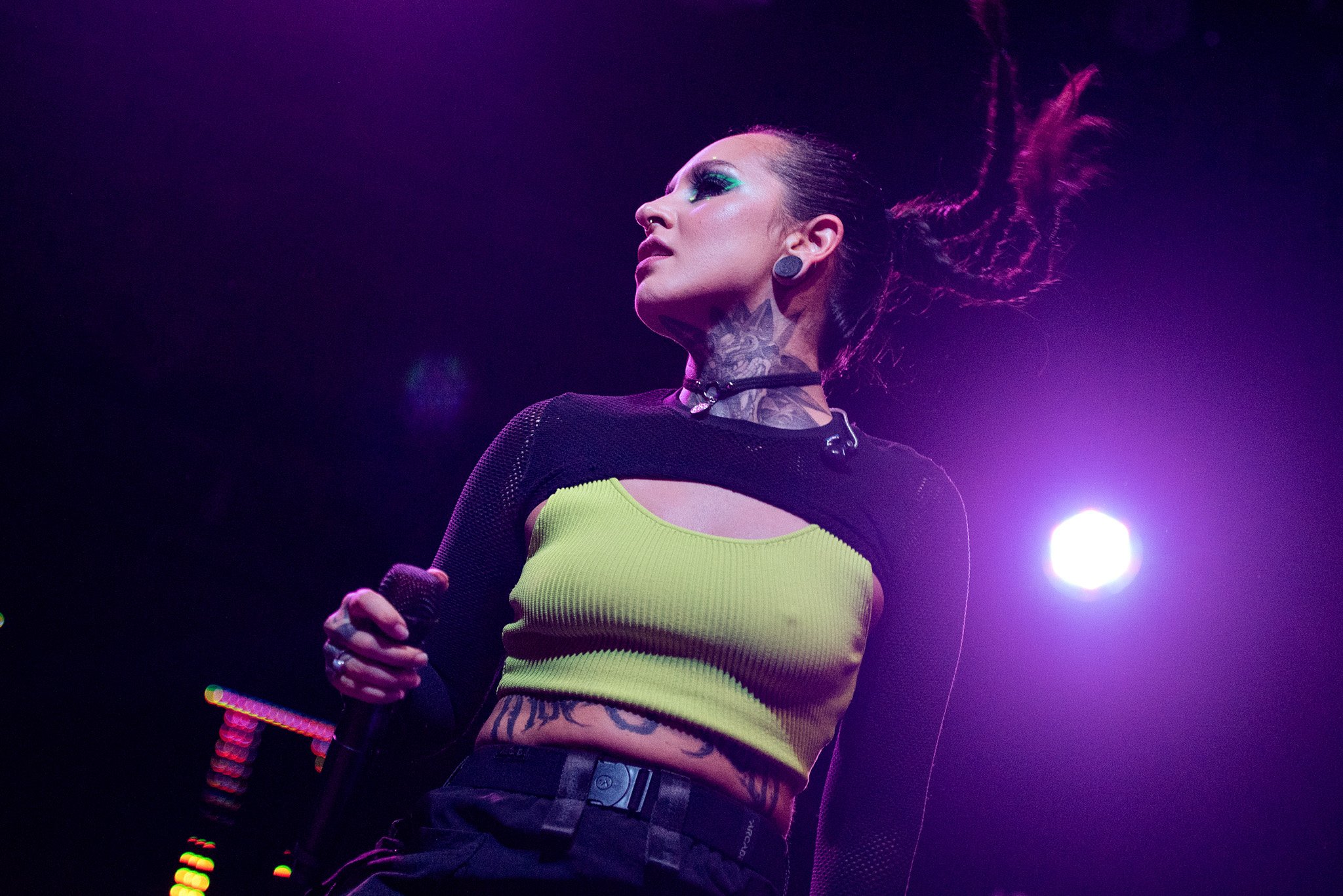 Jinjer em São Paulo em 2022. Crédito: Leca Suzuki