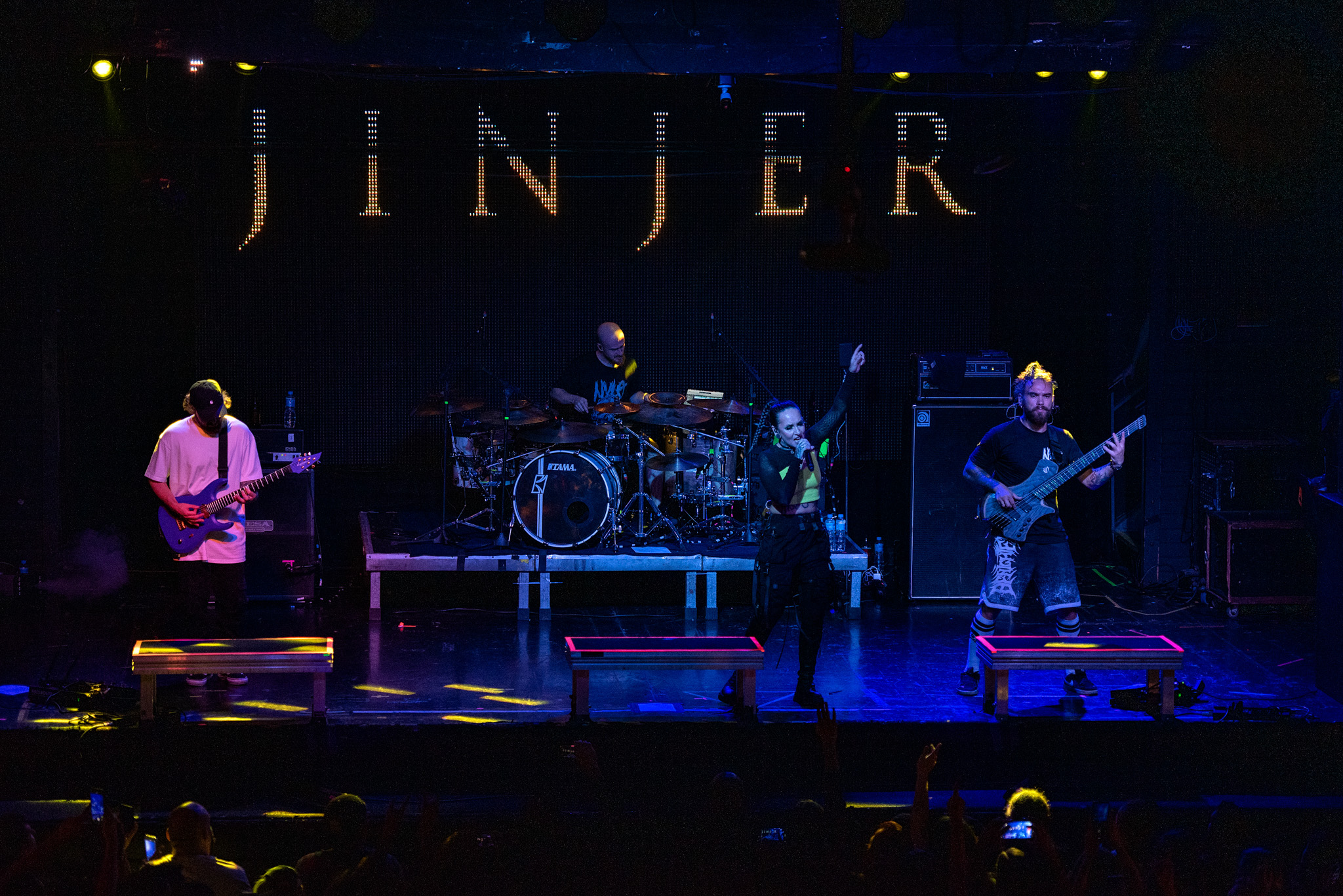 Jinjer em São Paulo em 2022. Crédito: Leca Suzuki
