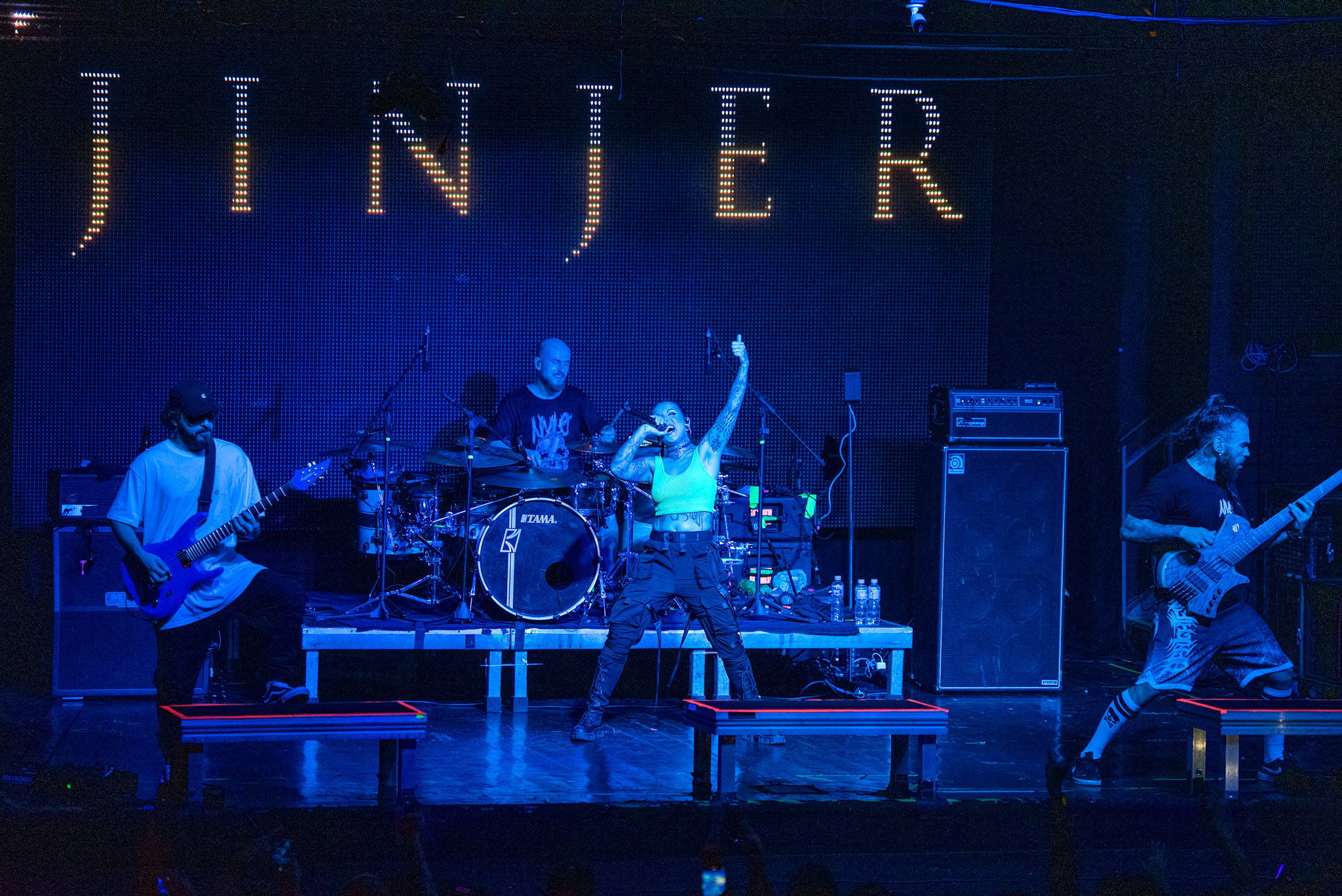 Jinjer em São Paulo em 2022. Crédito: Leca Suzuki