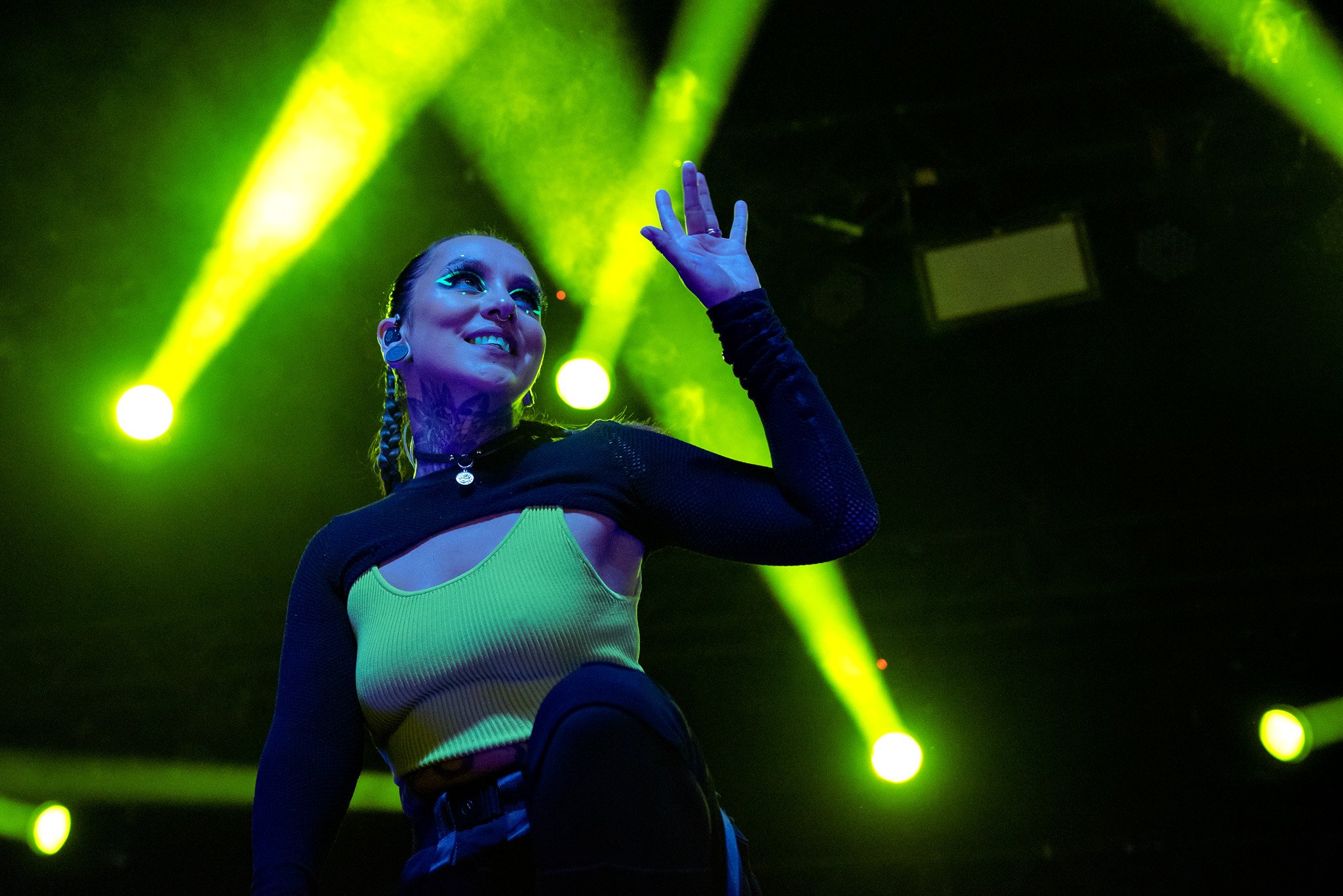 Jinjer em São Paulo em 2022. Crédito: Leca Suzuki