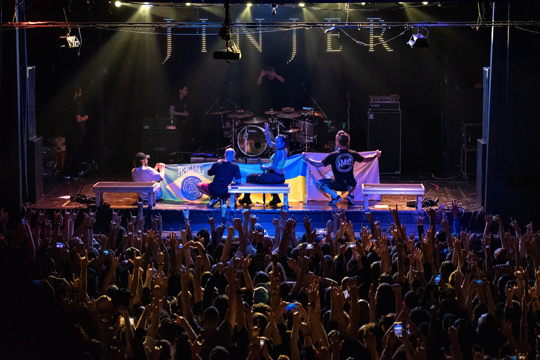 Jinjer em São Paulo em 2022. Crédito: Leca Suzuki