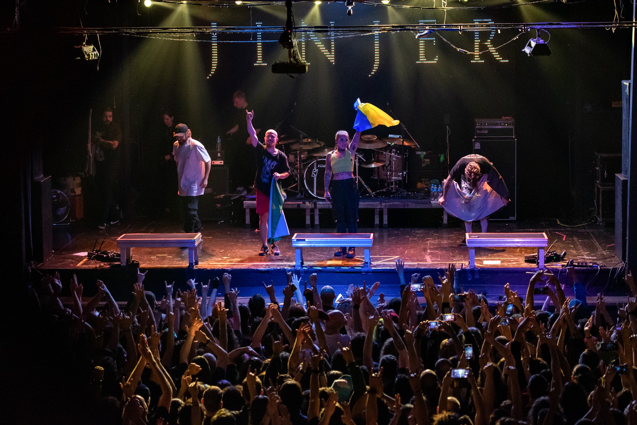 Jinjer em São Paulo em 2022. Crédito: Leca Suzuki