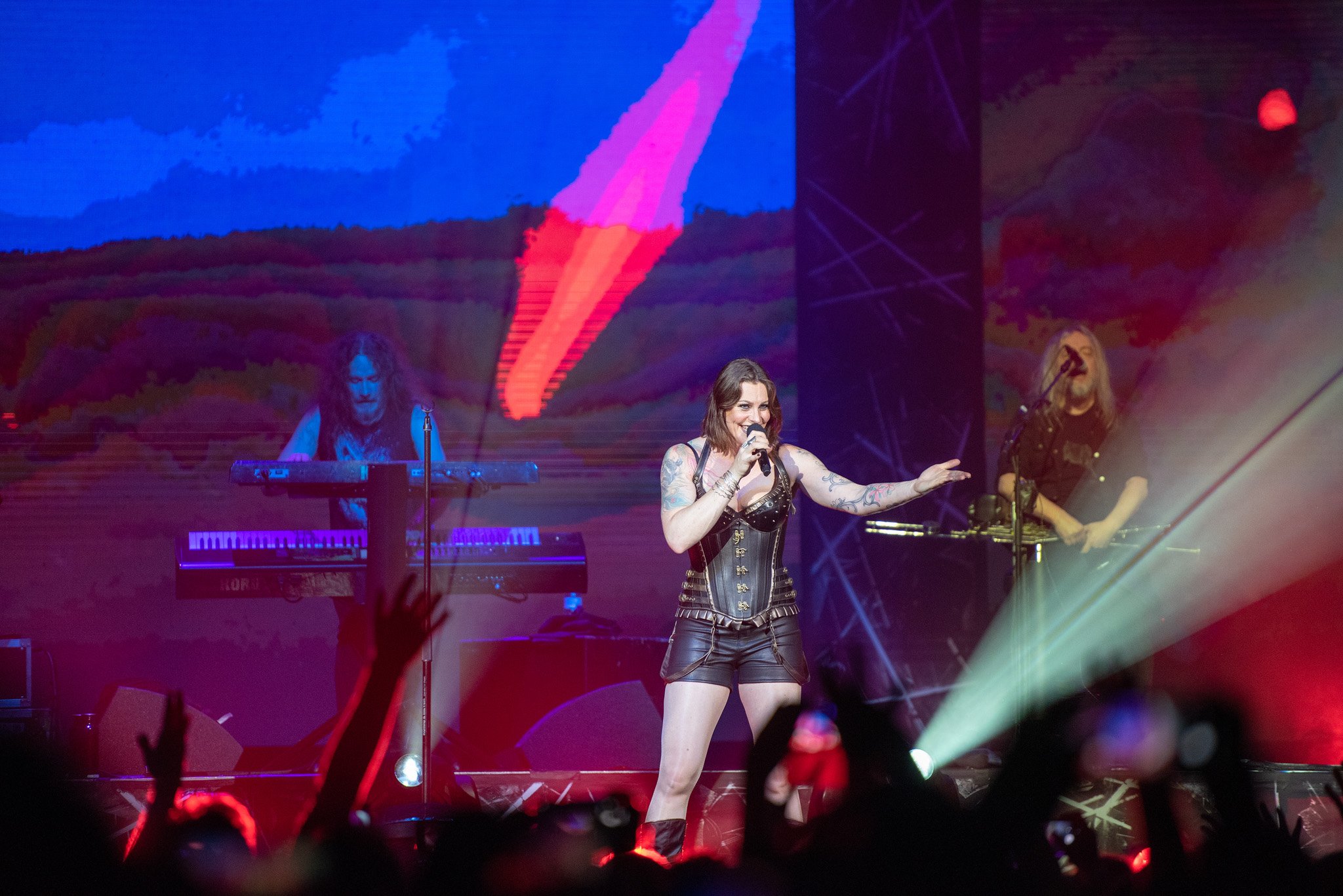 Nightwish no Espaço Unimed, em São Paulo. Crédito: Leca Suzuki