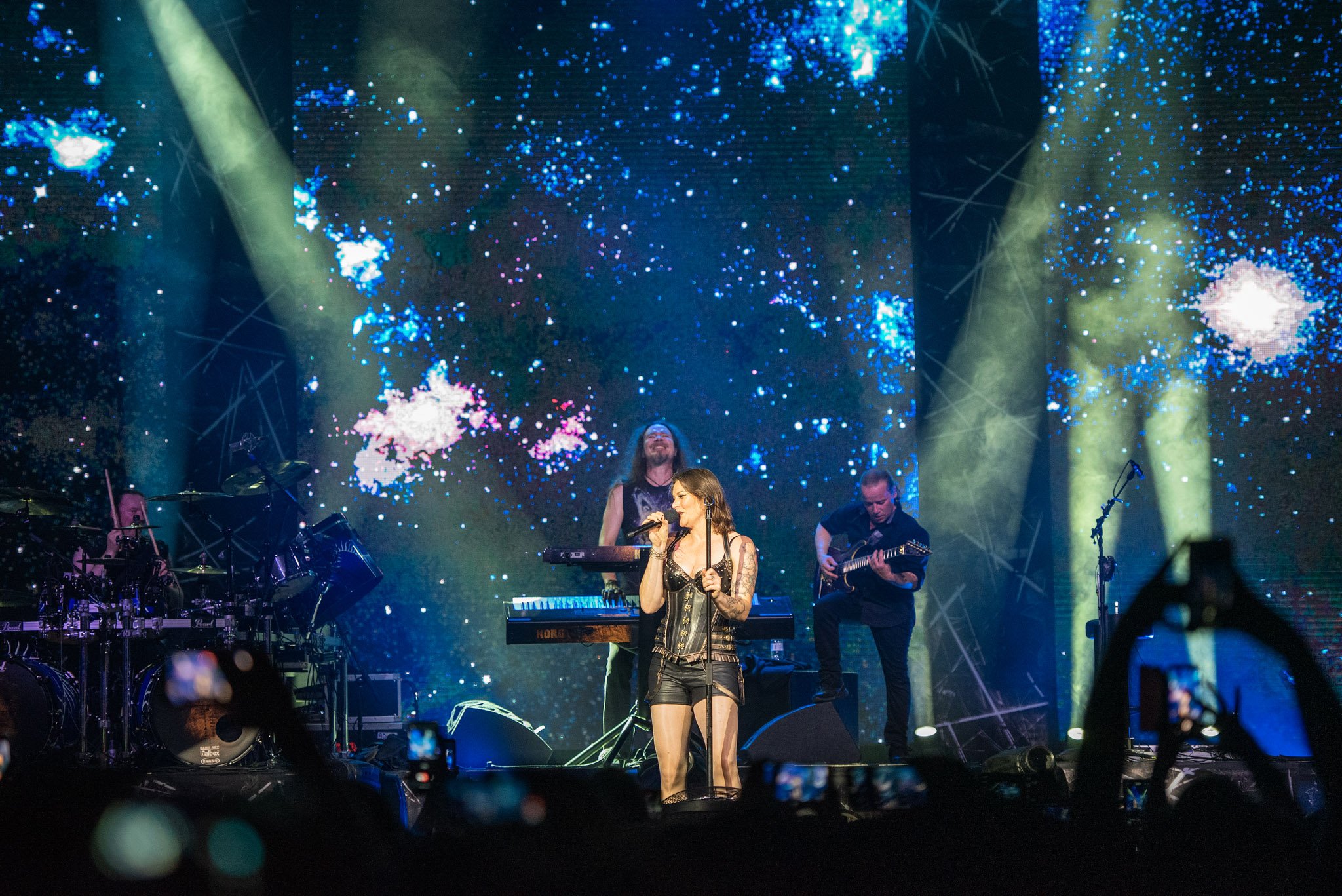 Nightwish no Espaço Unimed, em São Paulo. Crédito: Leca Suzuki
