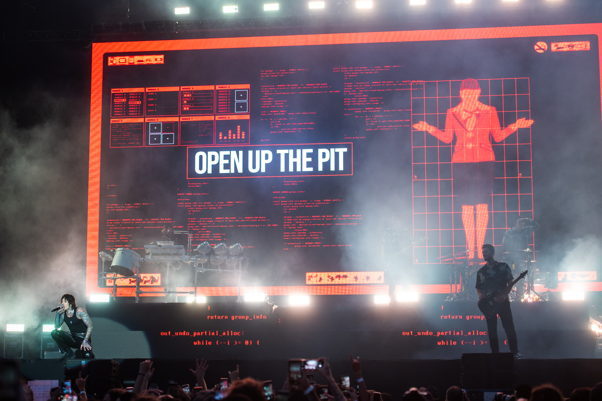 Bring Me The Horizon no Knotfest Brasil. Créditos: Leca Suzuki