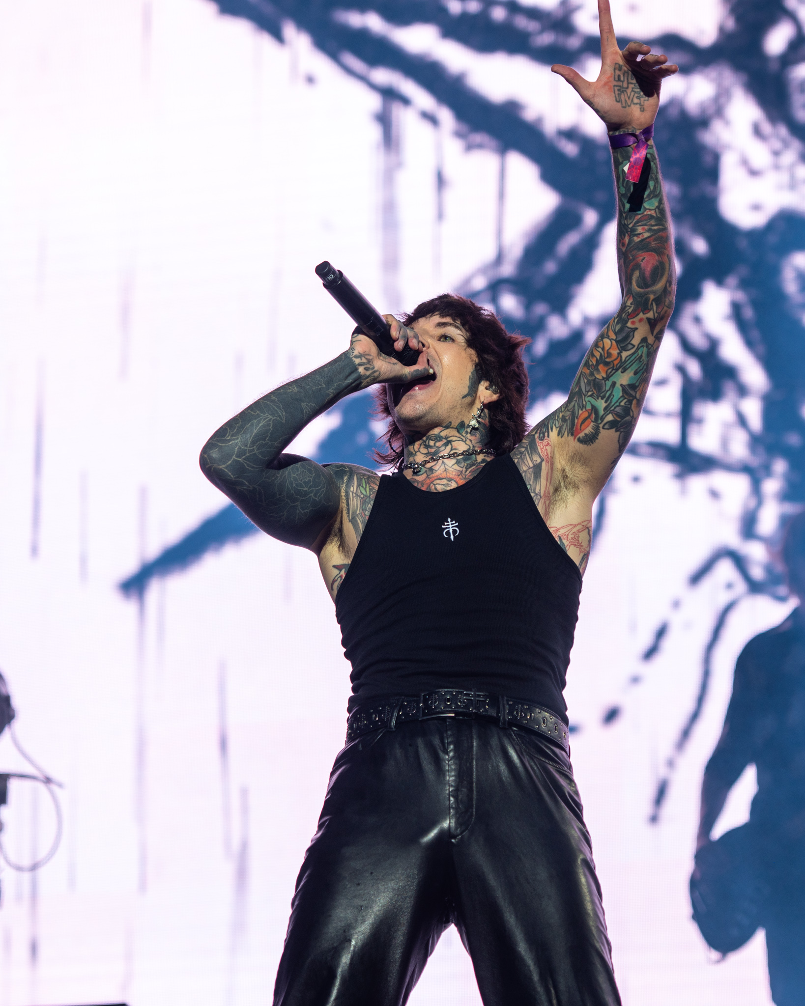Bring Me The Horizon no Knotfest Brasil. Créditos: Leca Suzuki