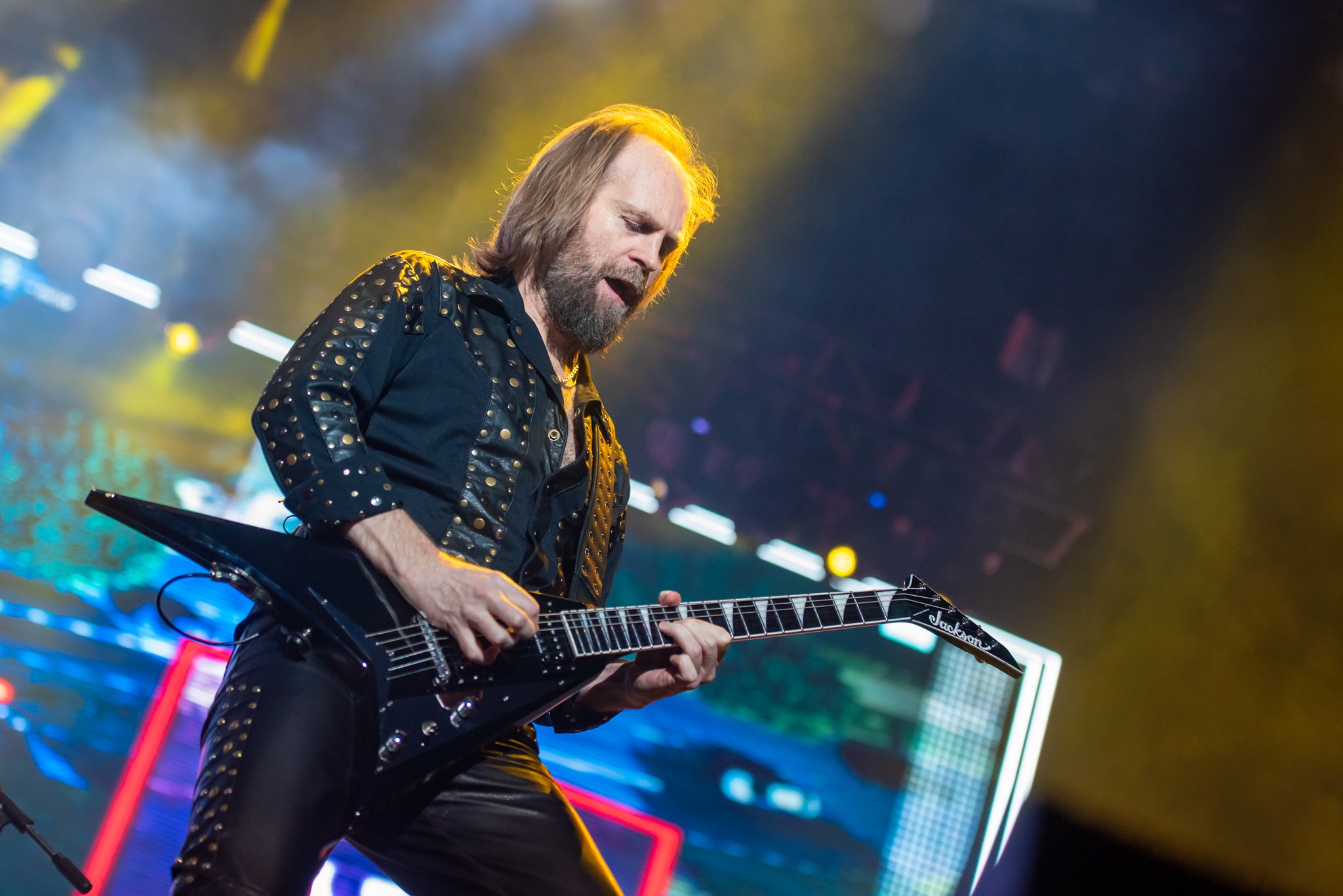 Judas Priest no Knotfest Brasil. Créditos: Leca Suzuki