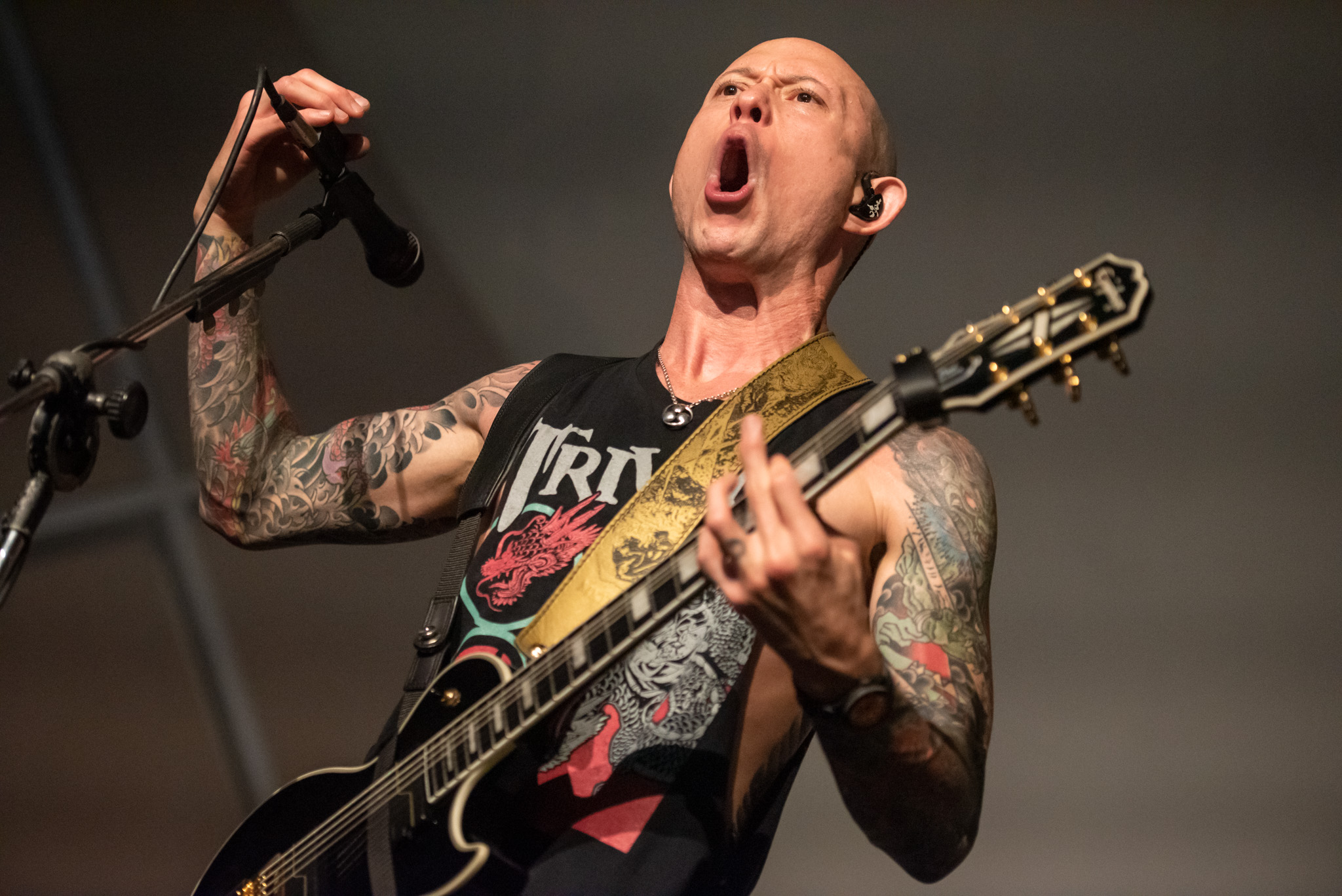 Trivium no Cine Joia, em São Paulo. Crédito: Leca Suzuki