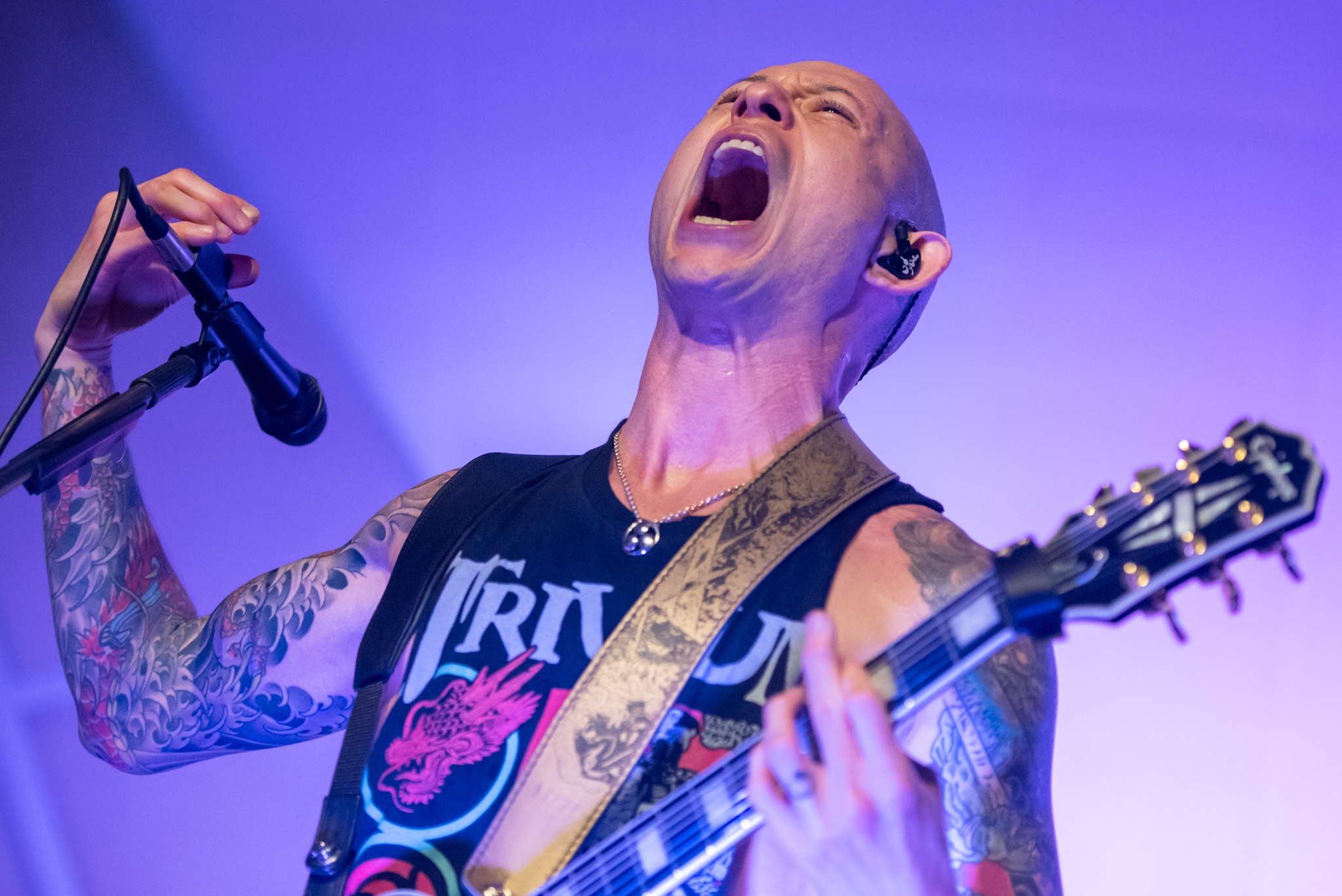 Trivium no Cine Joia, em São Paulo. Crédito: Leca Suzuki