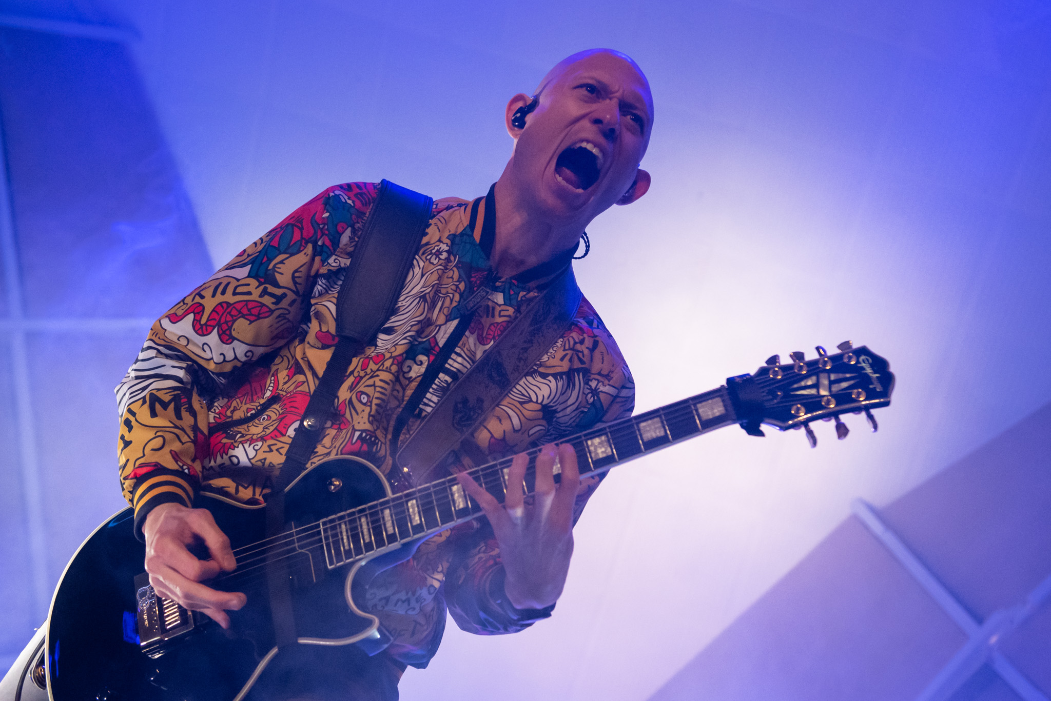 Trivium no Cine Joia, em São Paulo. Crédito: Leca Suzuki