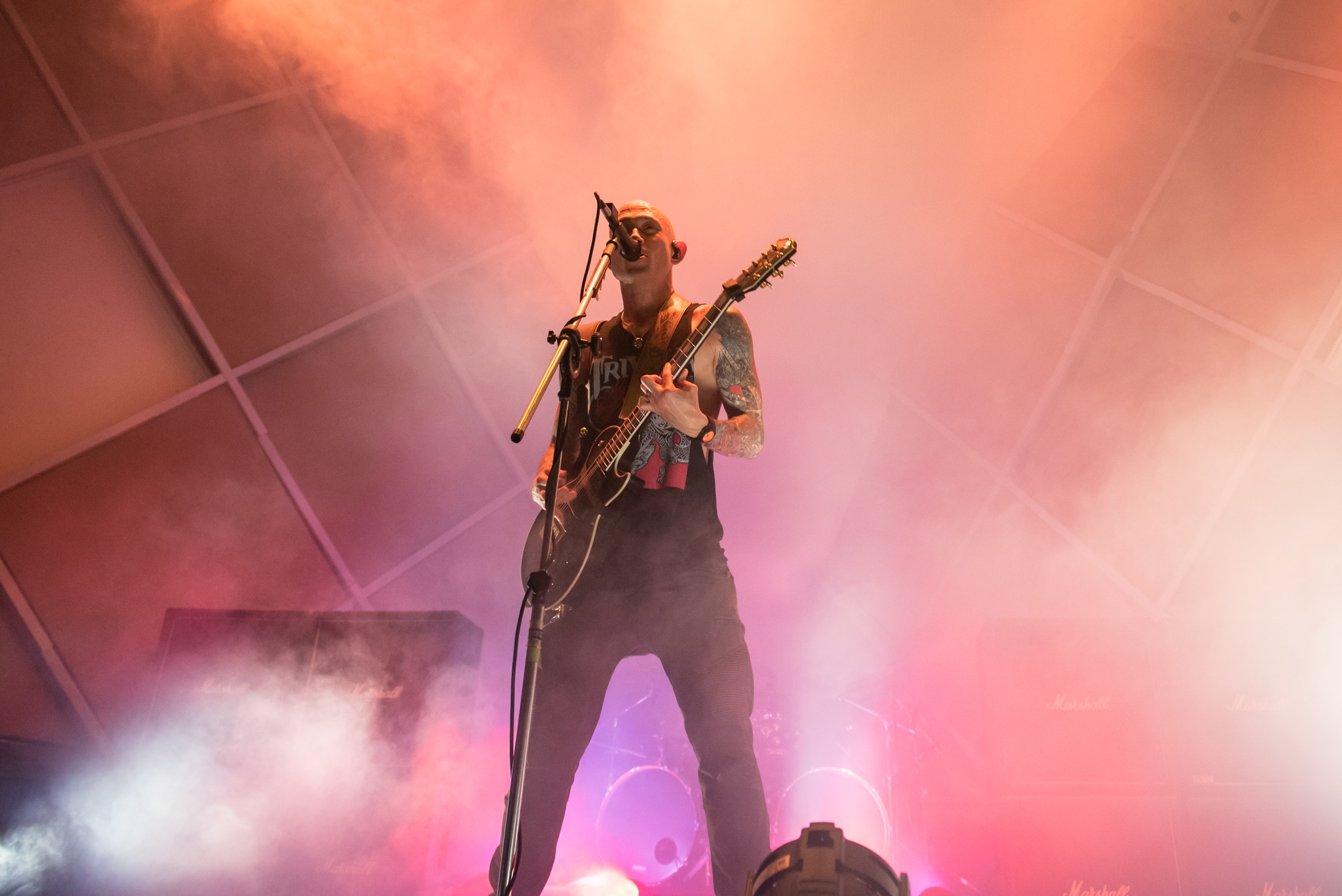 Trivium no Cine Joia, em São Paulo. Crédito: Leca Suzuki