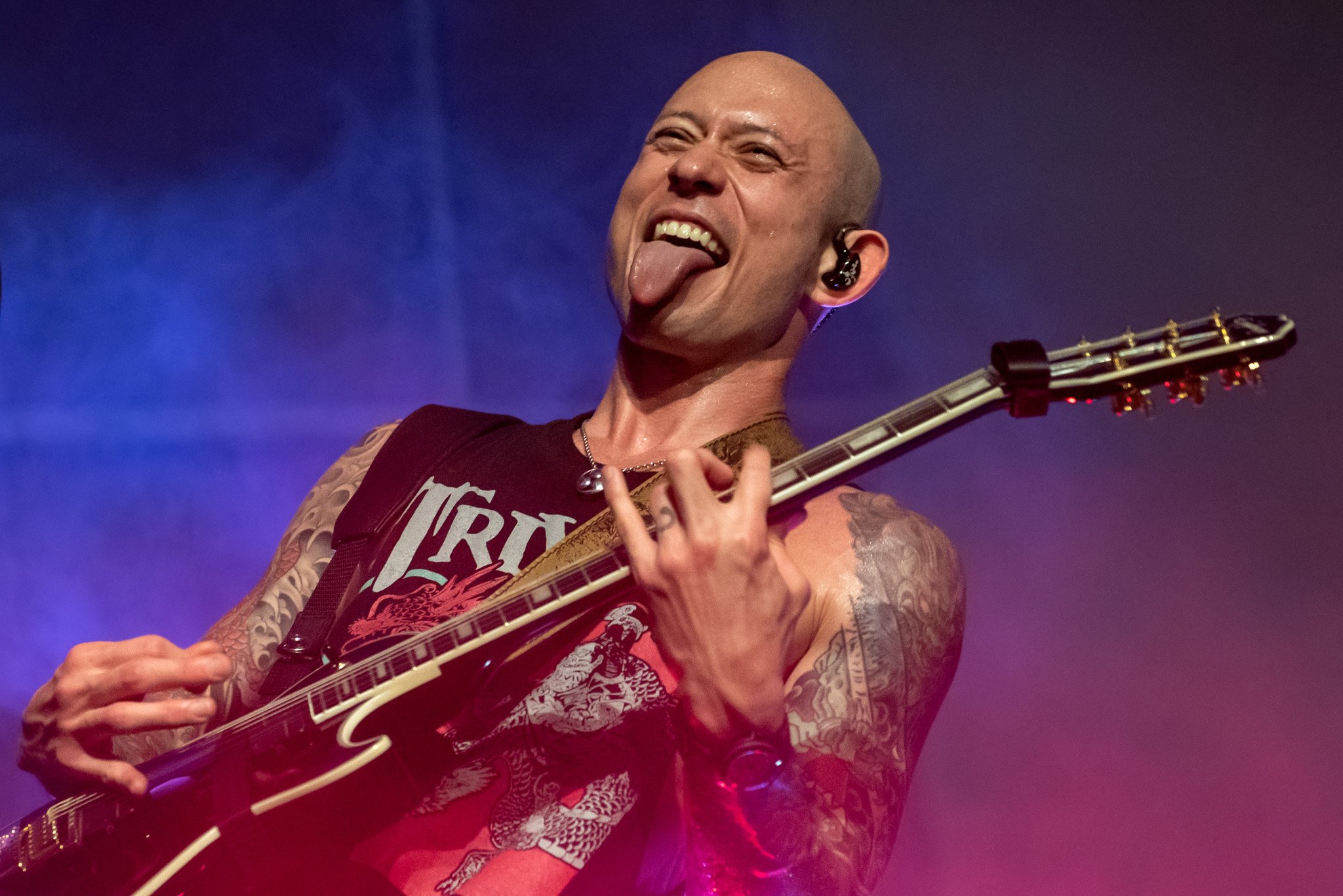 Trivium no Cine Joia, em São Paulo. Crédito: Leca Suzuki