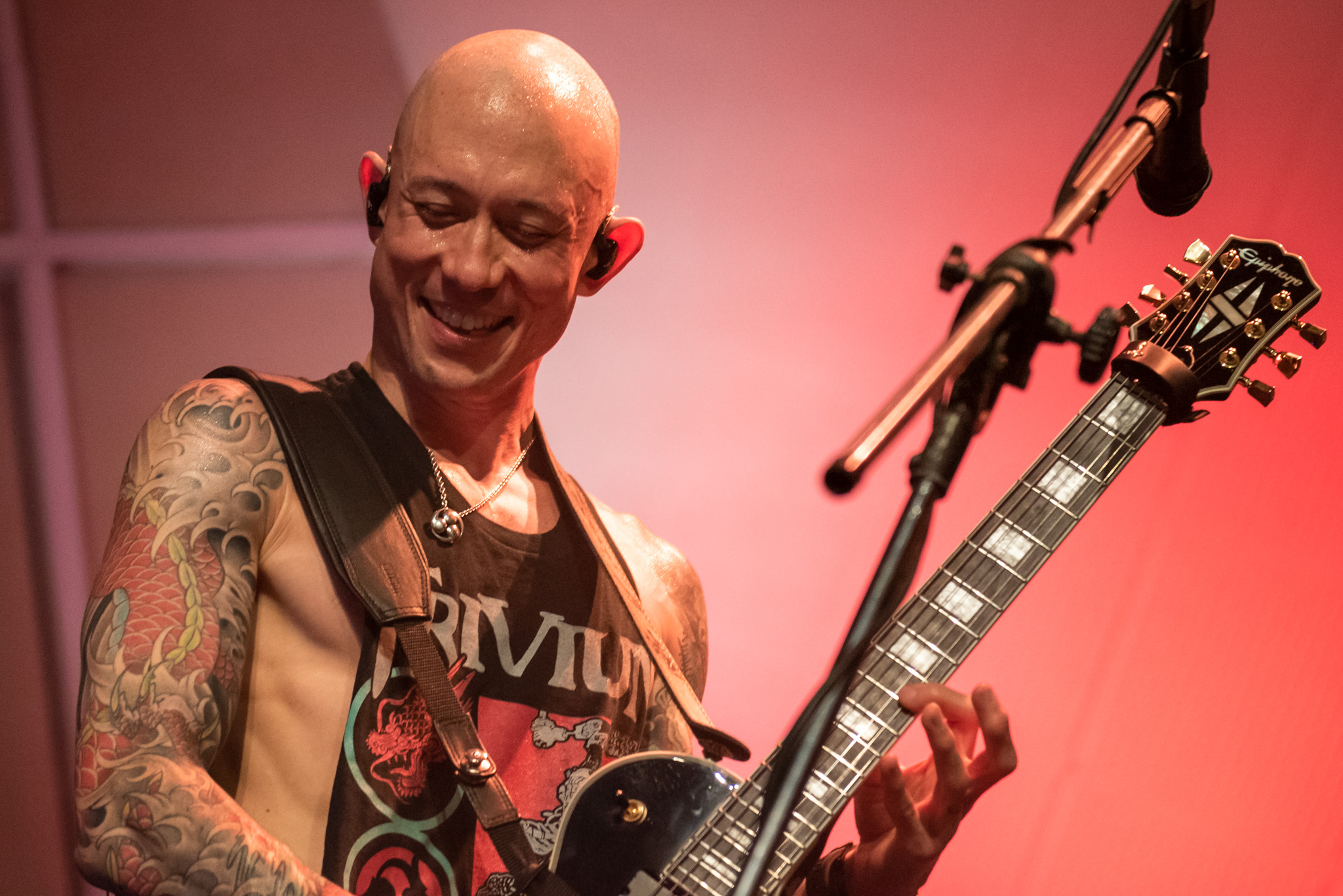 Trivium no Cine Joia, em São Paulo. Crédito: Leca Suzuki