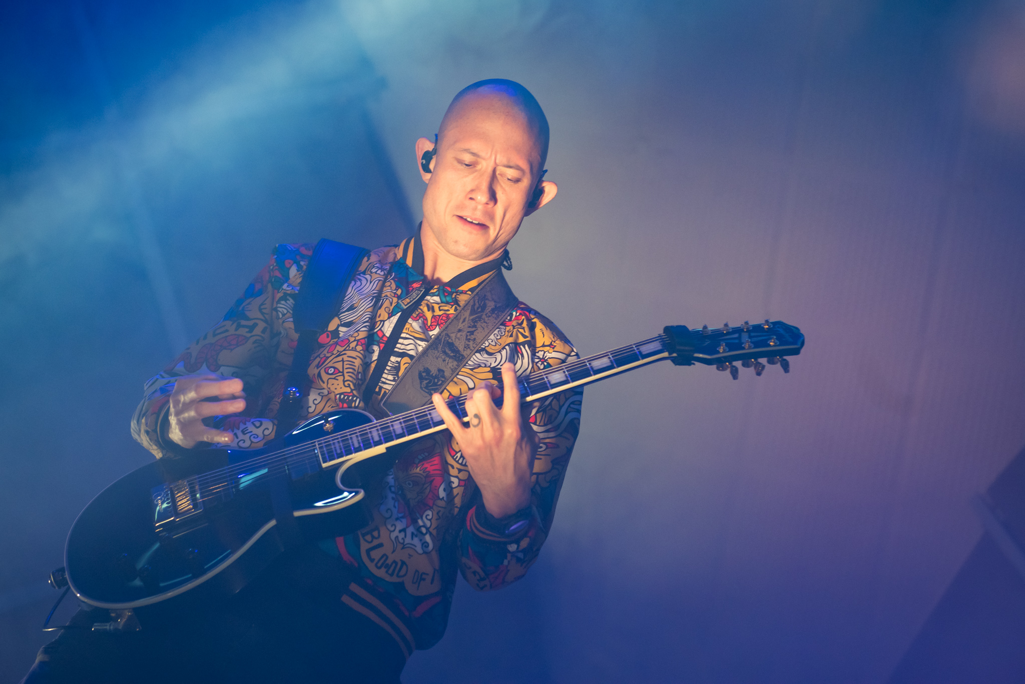 Trivium no Cine Joia, em São Paulo. Crédito: Leca Suzuki