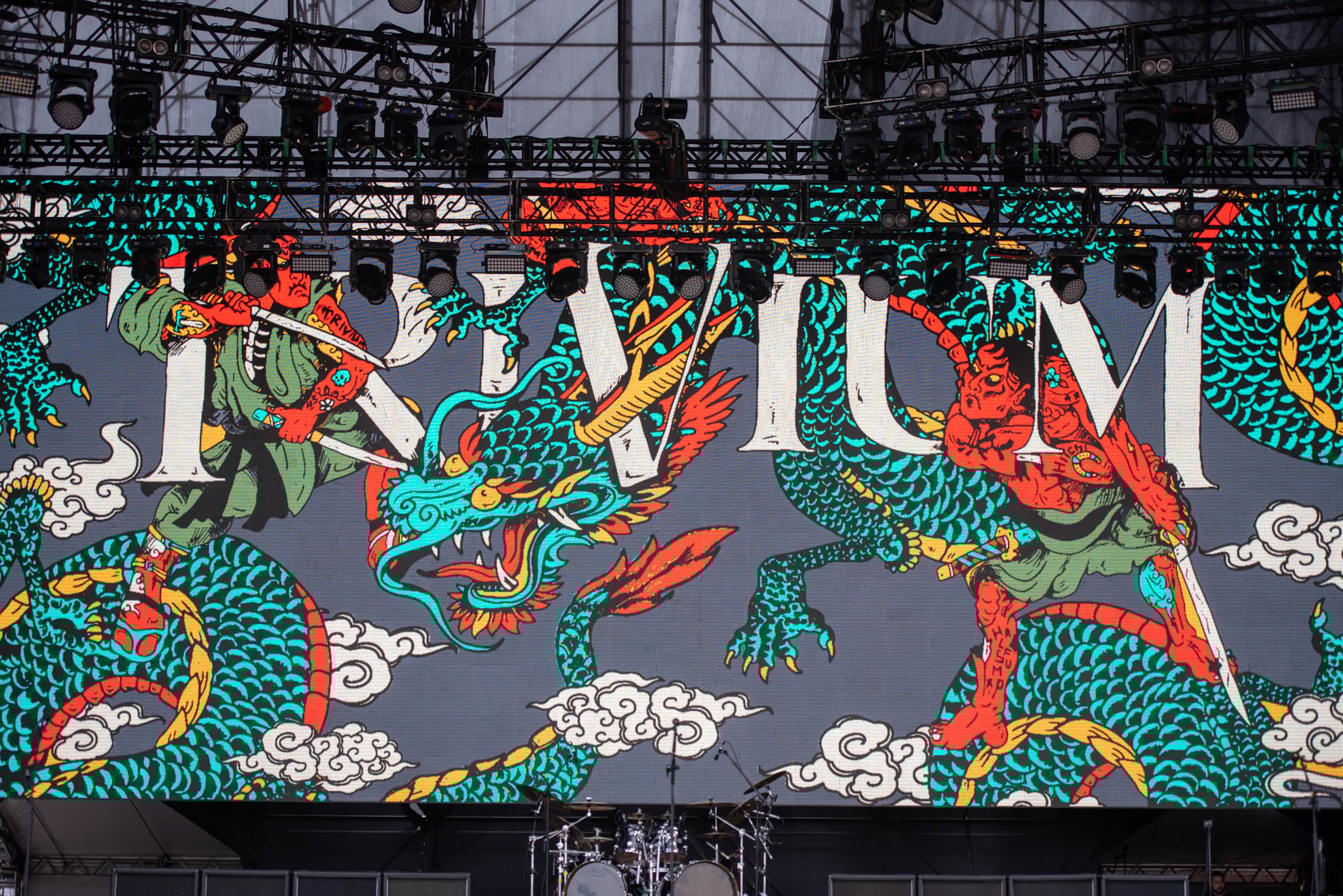Trivium no Knotfest Brasil. Créditos: Leca Suzuki