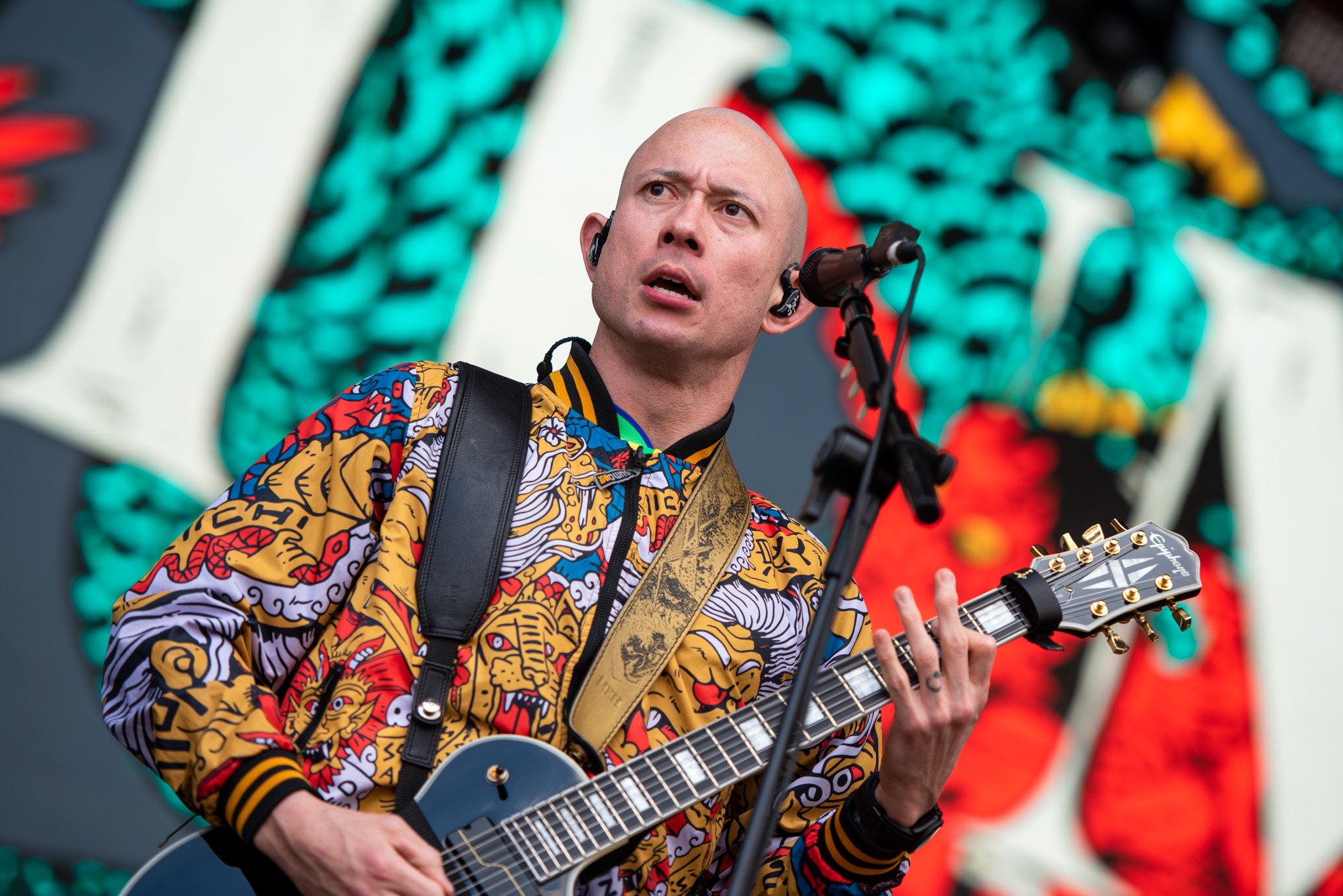 Trivium no Knotfest Brasil. Créditos: Leca Suzuki