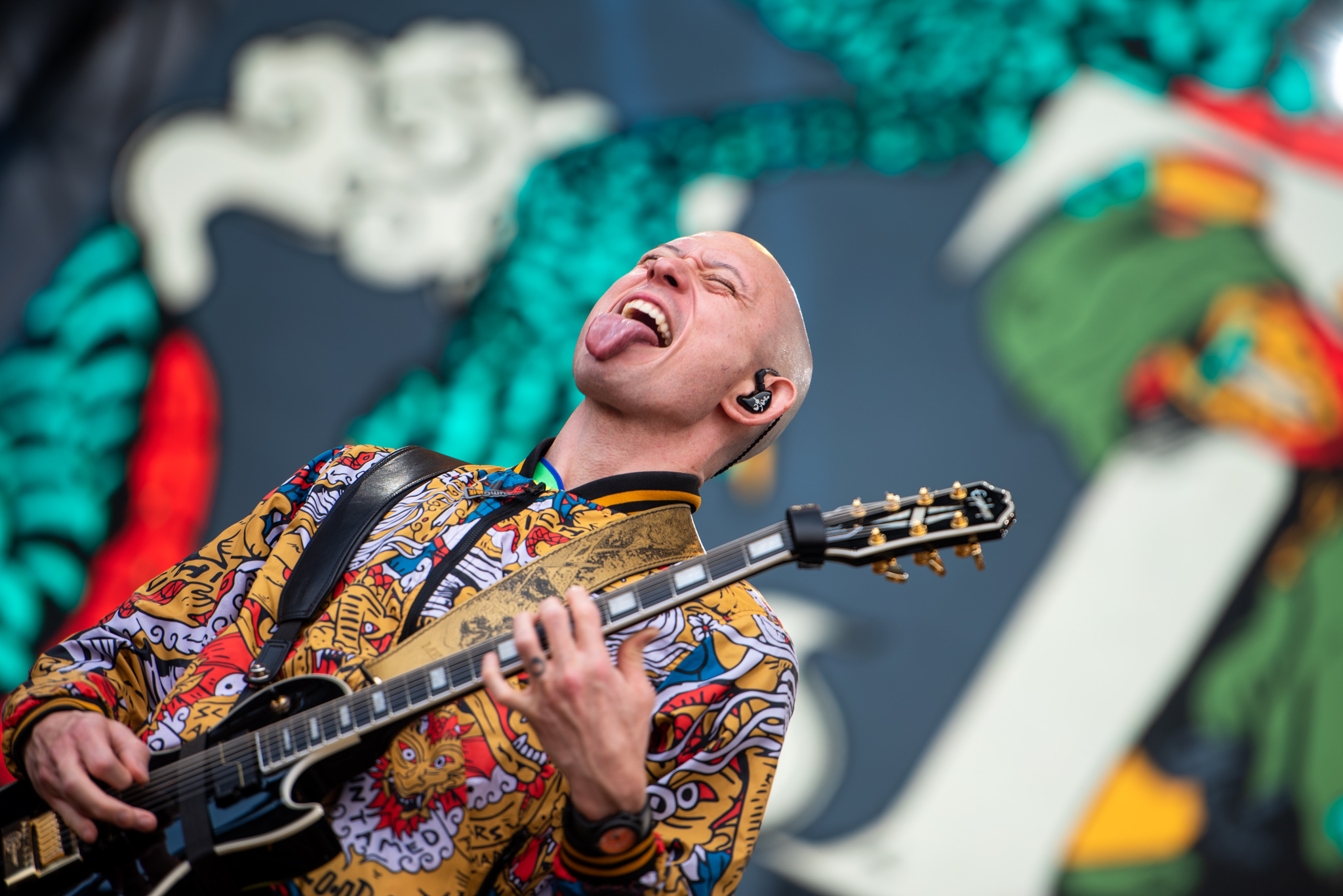 Trivium no Knotfest Brasil. Créditos: Leca Suzuki