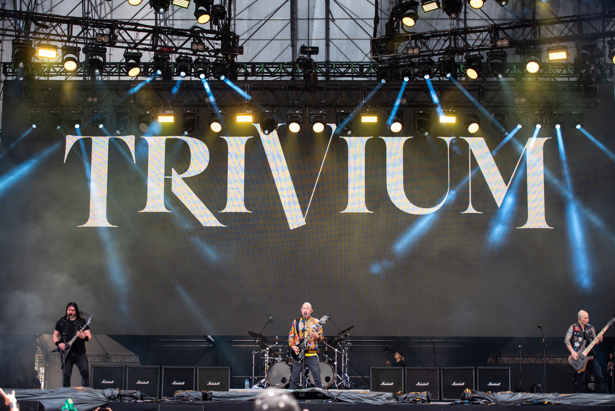 Trivium no Knotfest Brasil. Créditos: Leca Suzuki