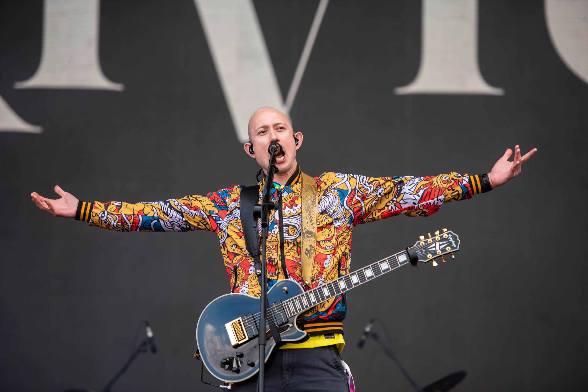 Trivium no Knotfest Brasil. Créditos: Leca Suzuki