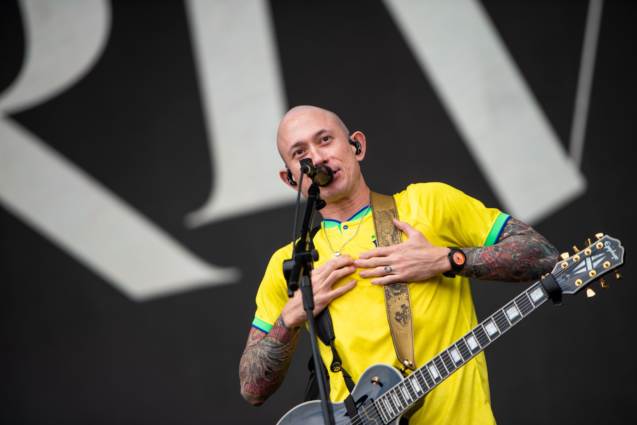 Trivium no Knotfest Brasil. Créditos: Leca Suzuki