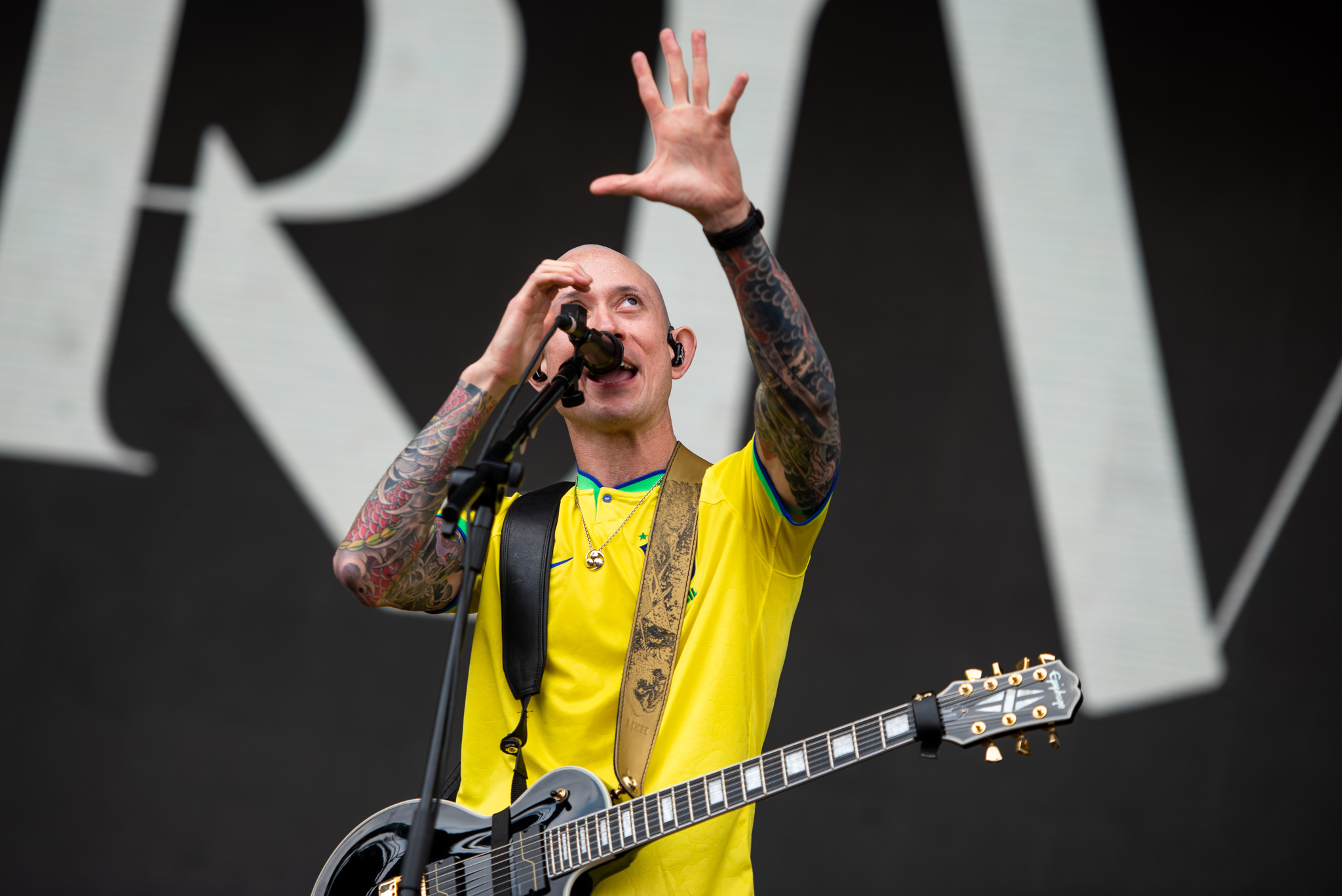 Trivium no Knotfest Brasil. Créditos: Leca Suzuki