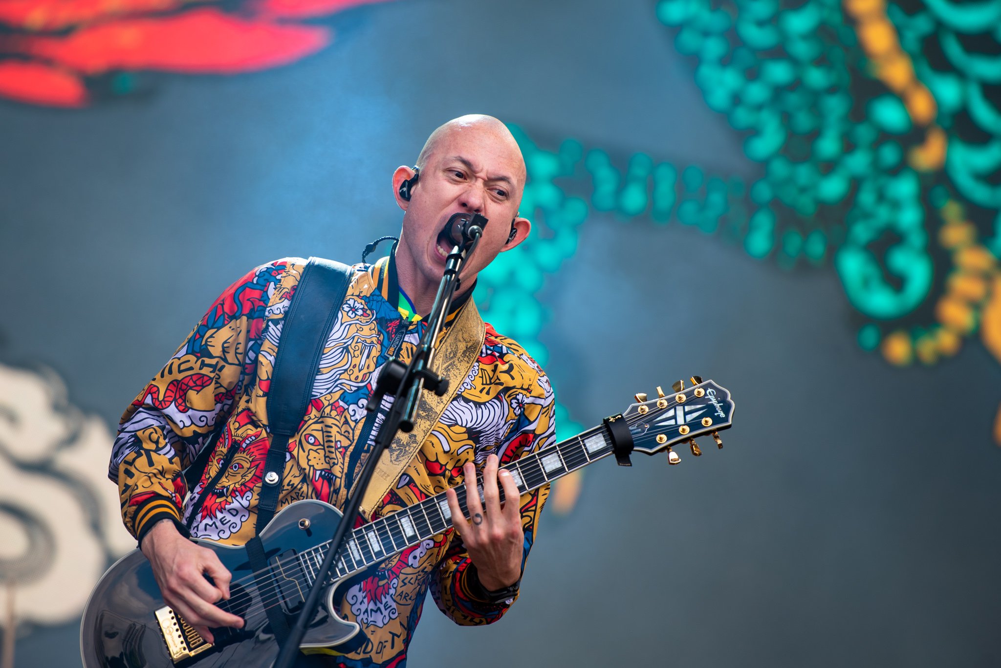 Trivium no Knotfest Brasil. Créditos: Leca Suzuki