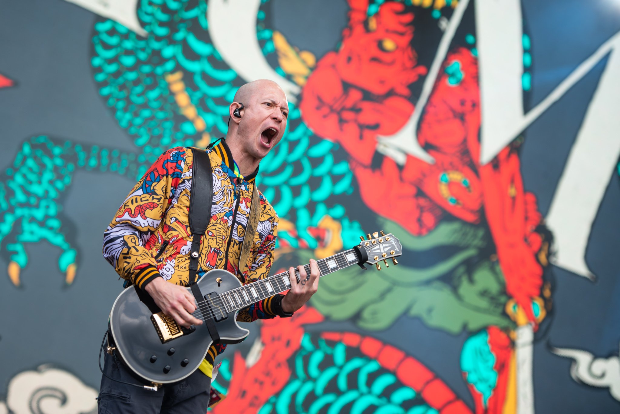 Trivium no Knotfest Brasil. Créditos: Leca Suzuki