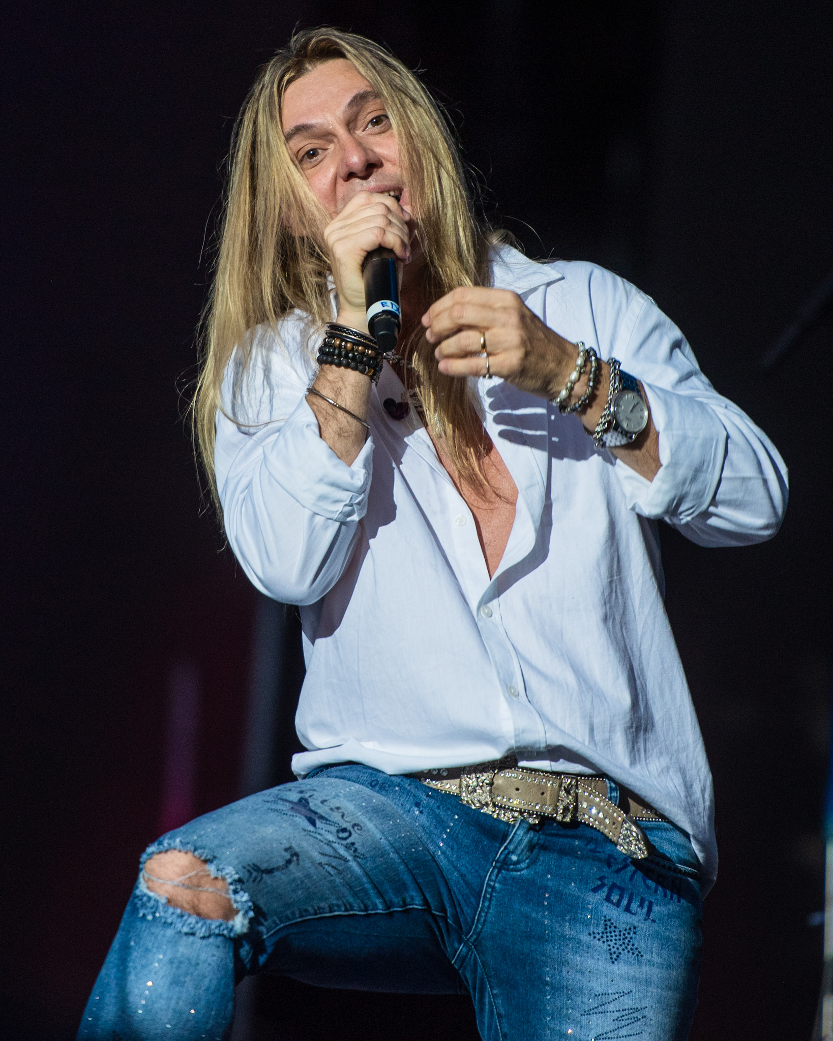 Edu Falaschi abre show da ‘The World Tour’ em São Paulo. Crédito: Leca Suzuki