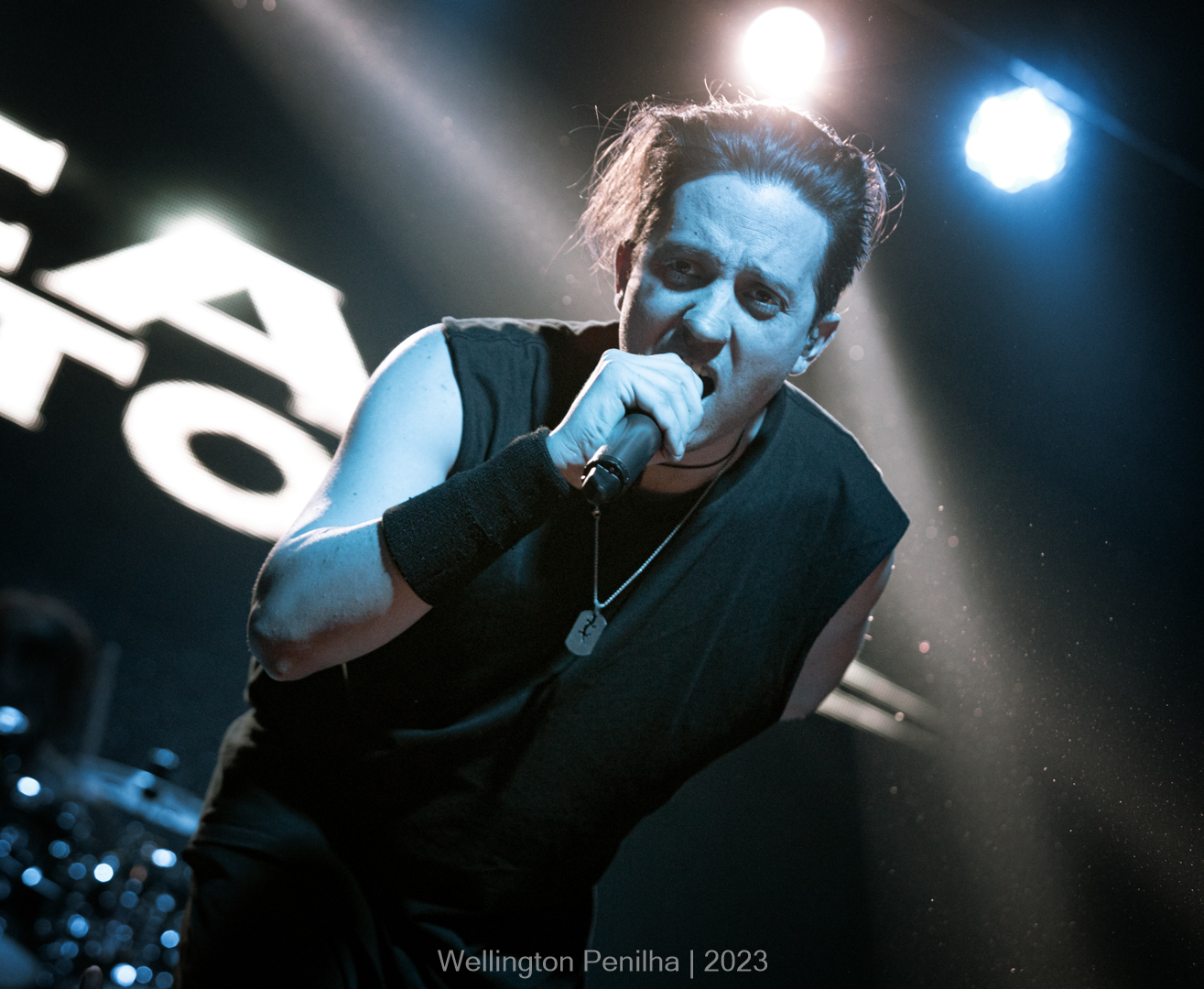 Fear Factory em São Paulo. Créditos: Wellington Penilha