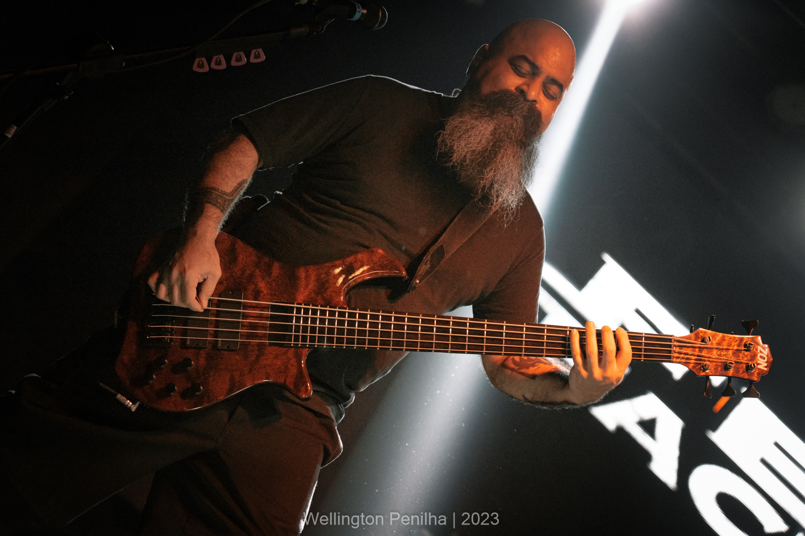 Fear Factory em São Paulo. Créditos: Wellington Penilha
