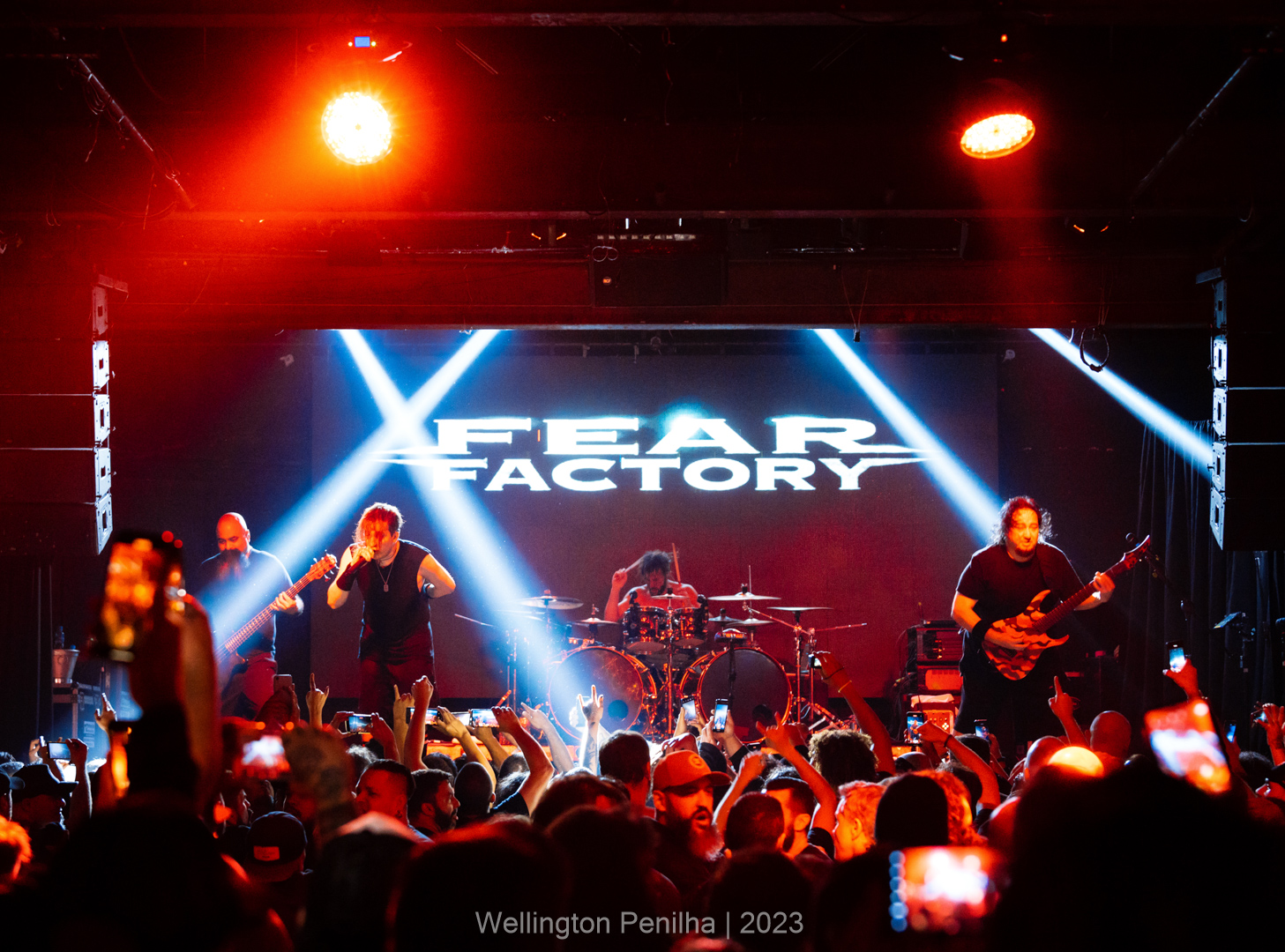 Fear Factory em São Paulo. Créditos: Wellington Penilha